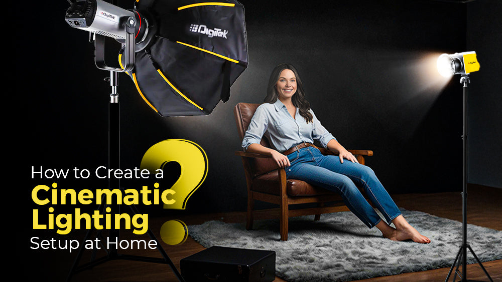 How to Create a Cinematic Lighting Setup at Home with Digitek Products