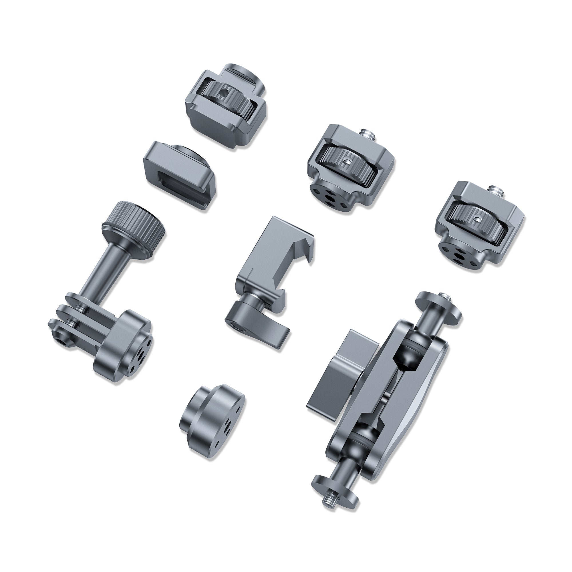 Digitek (DCC 002) Crab Clip Pea Pod Kit, Cold Shoe, NATO Rail, GoPro Adapter, ARRI Locating Pin & Standard 1/4'' Nut for Action Cameras, Cam Cages, DSLR, GoPro & Phone Mounting Clip Accessories