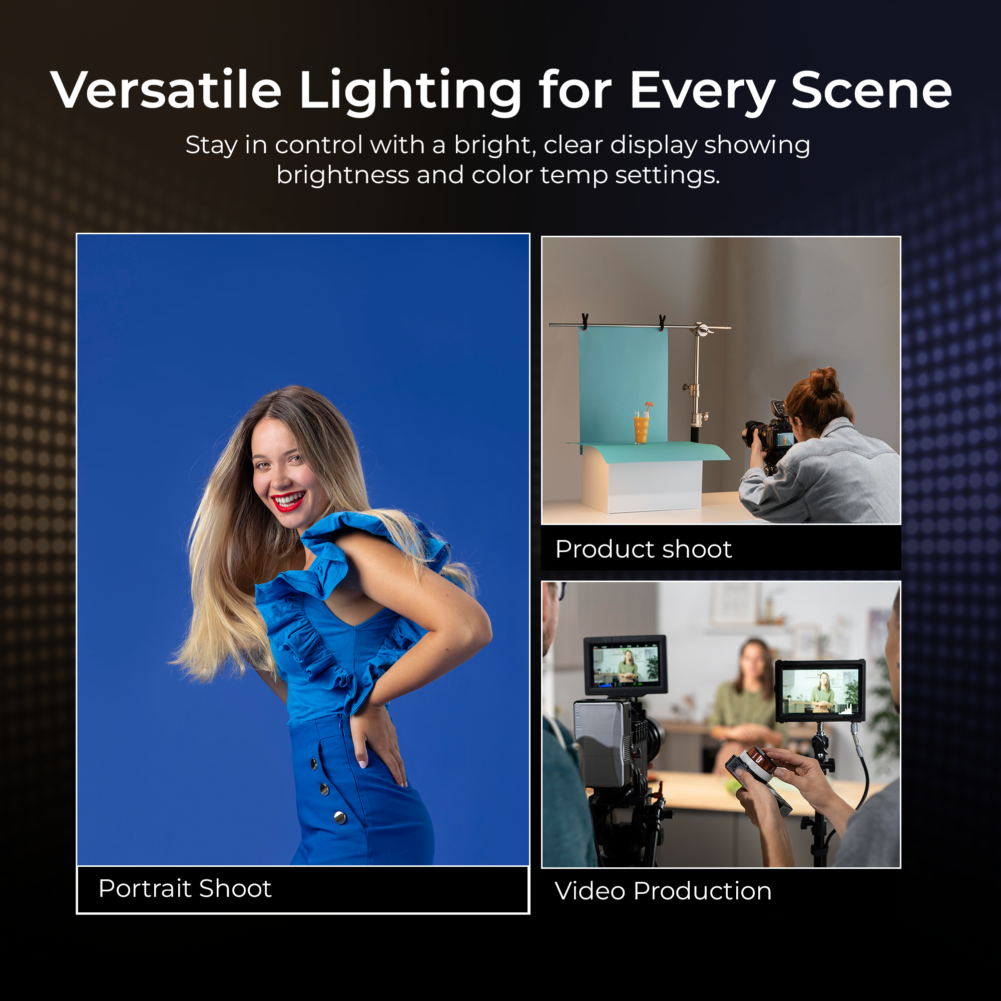 Digitek (LED-D432 Bi) Portable Bi-Color LED Video Light LED-D432Bi (Battery Not Included)