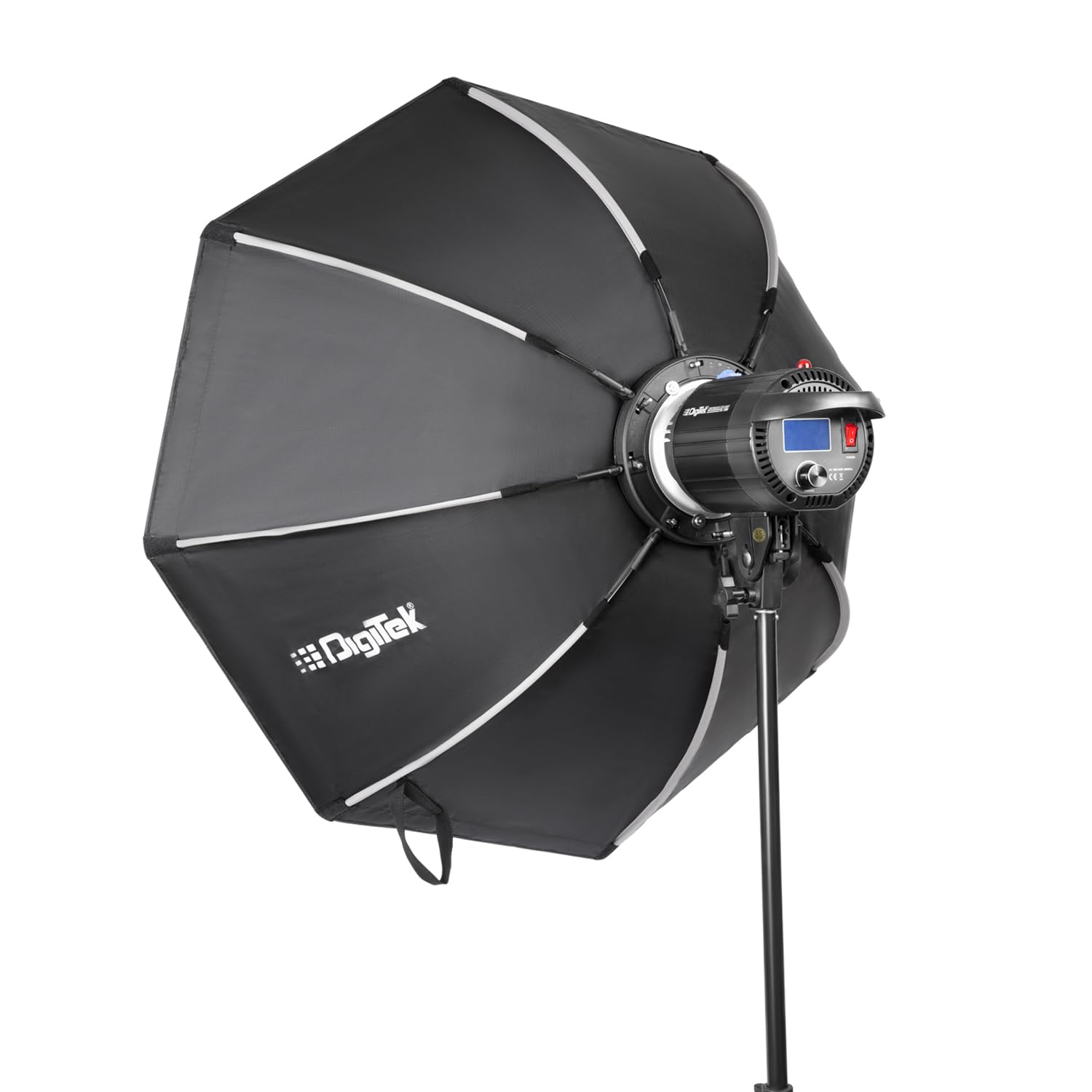 Digitek (DSB 095) Professional 95cm Octagonal Softbox, High-Density Reflective Nylon, Lightweight & Foldable, Includes Soft Box, Diffuser & Carry Bag, Compatible with All Flash Speedlight's - Digitek