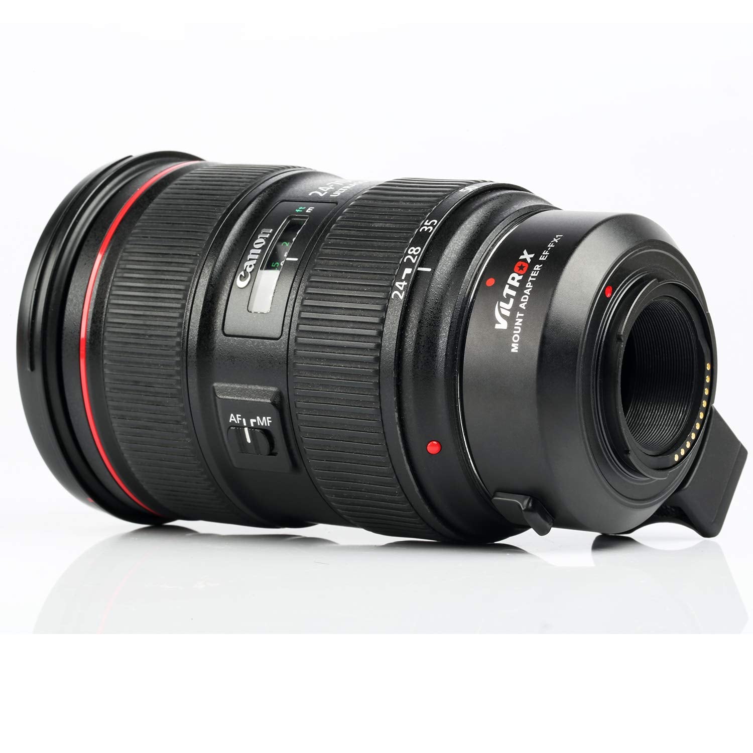 Viltrox EF-FX1 Auto Focus Mount Adapter Built-in Electronic Aperture for Canon EOS Tamron Sigma Lens to Fujifilm FX Mirrorless Camera X-T3 XH1 X-E3 XT20 X-Pro2 X-T2 X-A X-E1 X-M1, Black