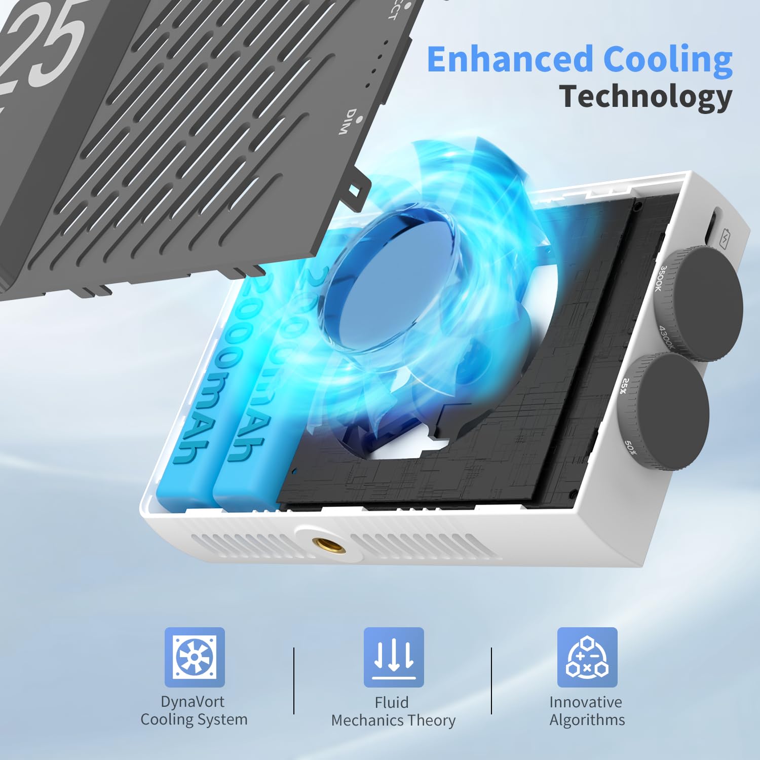 ZHIYUN CINEPEER CM25 25W Pocket Photography LED Light Studio Video Fill Light 2700K-6500K for Live Streaming Photography lamp