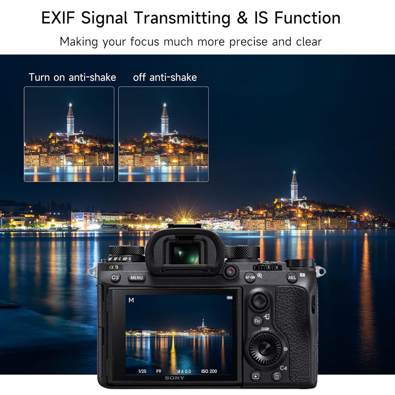 VILTROX EF-NEX IV Lens Adapter, Auto-Focus EF to E Mount Ring Lens Automatic Converter Control Ring Compatible with Canon EF/EF-S Lens to Sony E Mount Camera NEX A9II A7III A9 A7RIII A7RII A7R A7m3