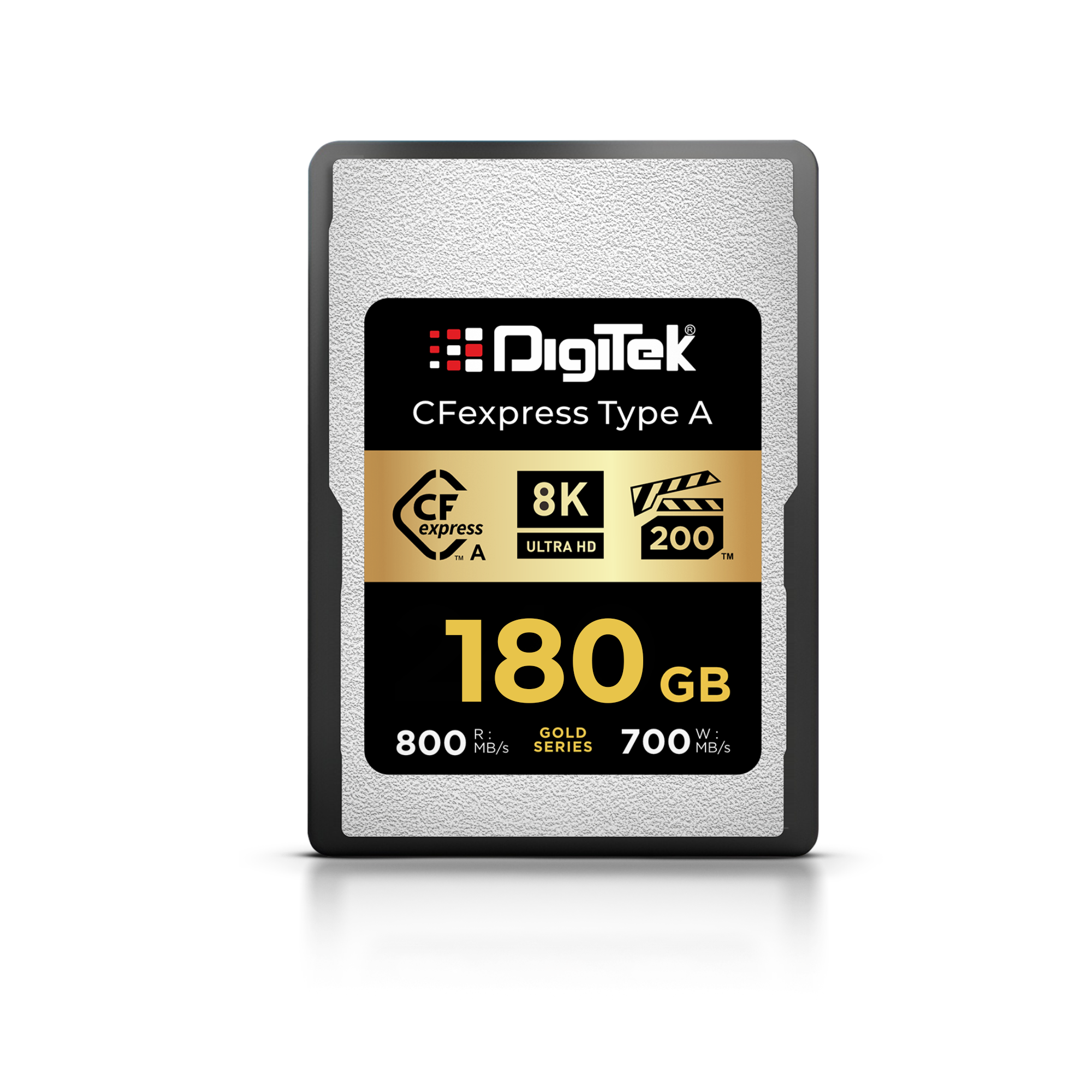 Digitek (DCFA 180GB Gold Series) CFexpress Type A Memory Card – 800MB/s Read, 700MB/s Write, 8K Ultra HD Support, Nytro Boost, Perfect Frame Capture, 5-Year Warranty, for High Speed 8K Videography