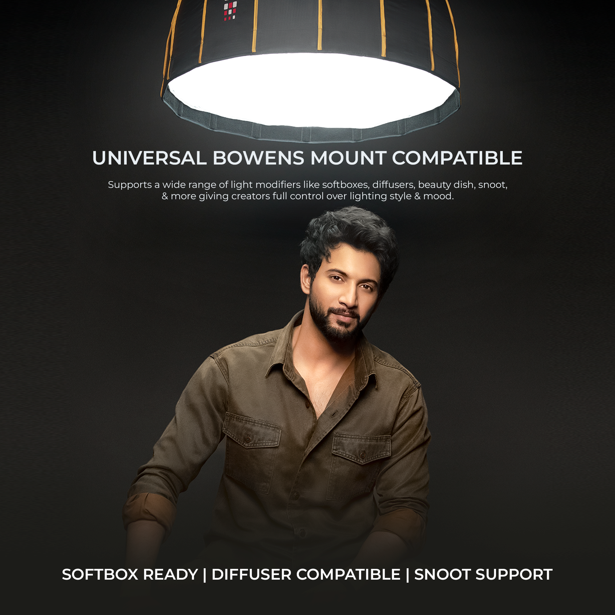 Digitek (DCL 100 WDC) Bi Color Continuous Light with Reflector for Studio