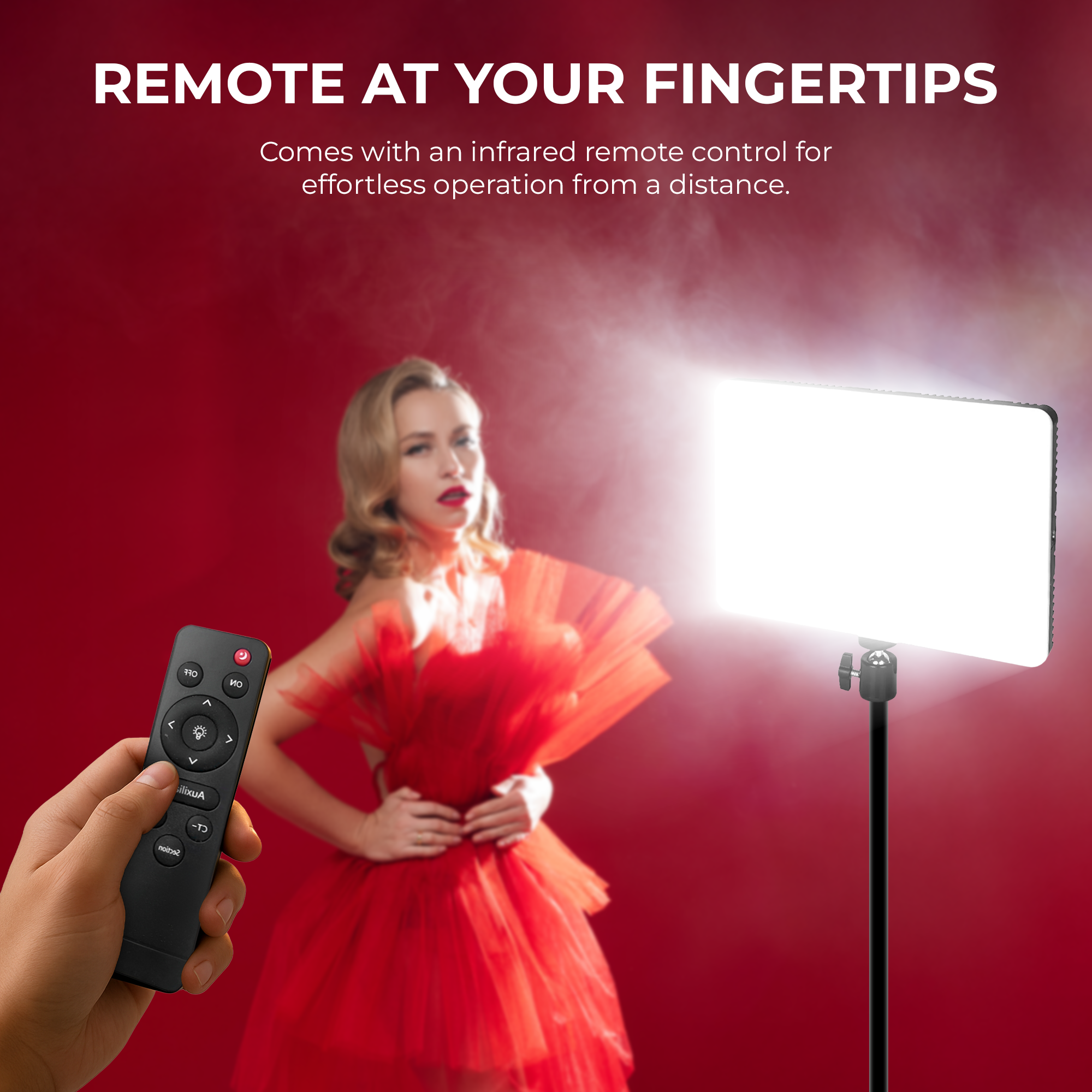 Digitek (DPL 011) Ultra Slim 40W Bi-Color LED Panel Light, 2700K-6500K Adjustable, 240 LEDs, Dimmable 0-100%, AC Powered with Remote Control, Ideal for Photo & Videography