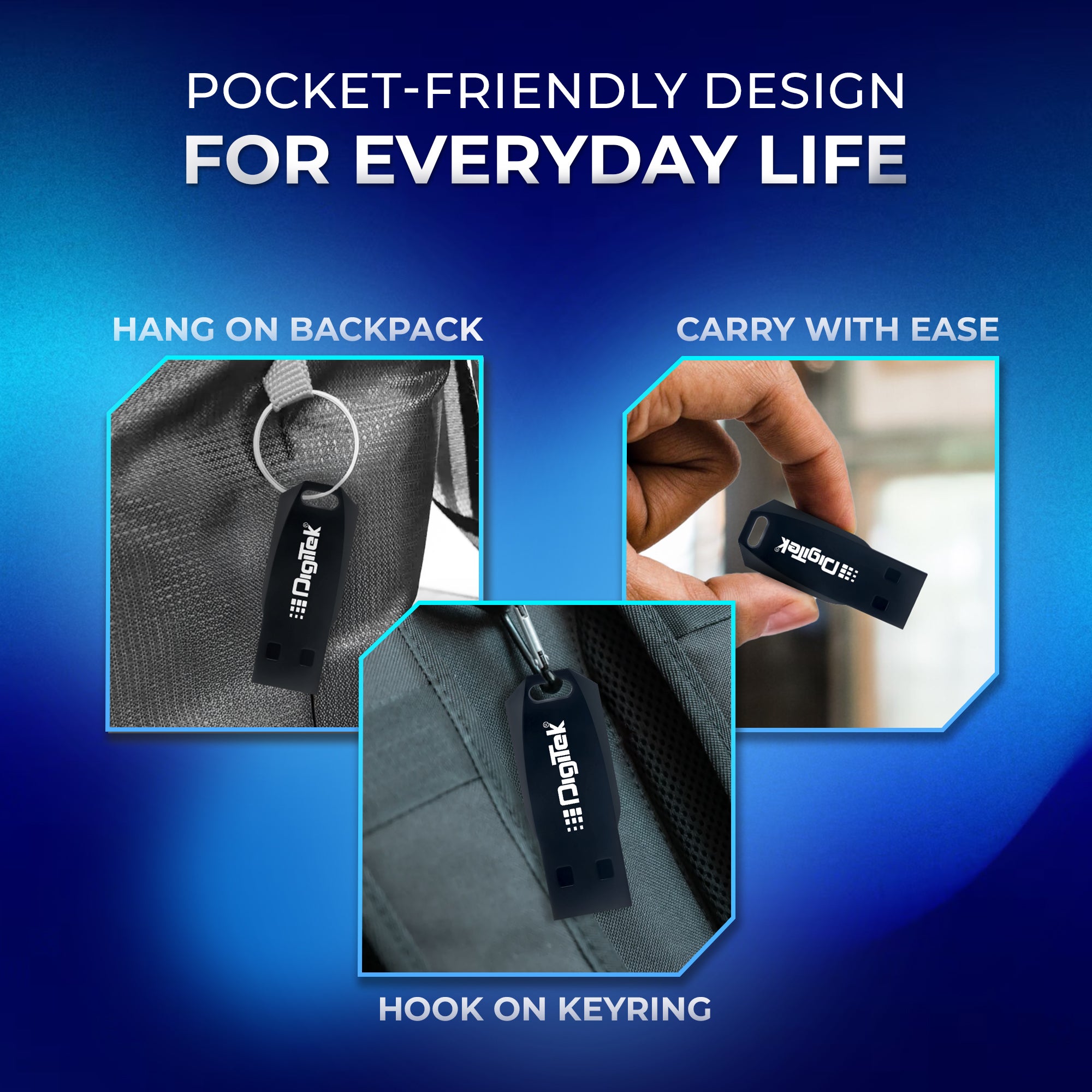 Digitek (Dud 3.2P 128GB) High-Speed USB 3.2 Pen Drive, Plug & Play, X-Ray & Magnetic Resistant, Durable Plastic Body – Compatible with Windows & Mac OS