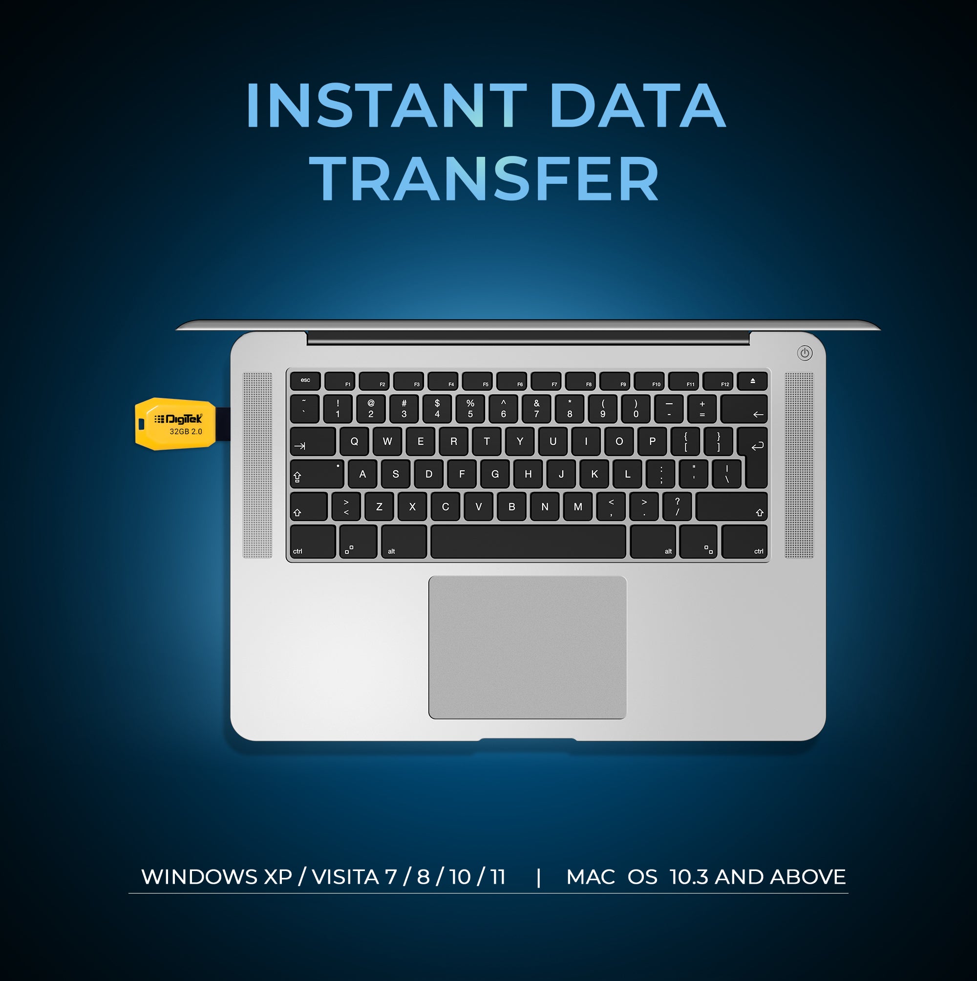 Digitek (DUD 2.0 P 32GB) High-Speed 32GB USB Pen Drive – Fast Data Storage & Transfer, Plug & Play, X-Ray, Magnetic & Temperature Resistant – Ideal for Laptops, Smart TVs, Car Audio & More