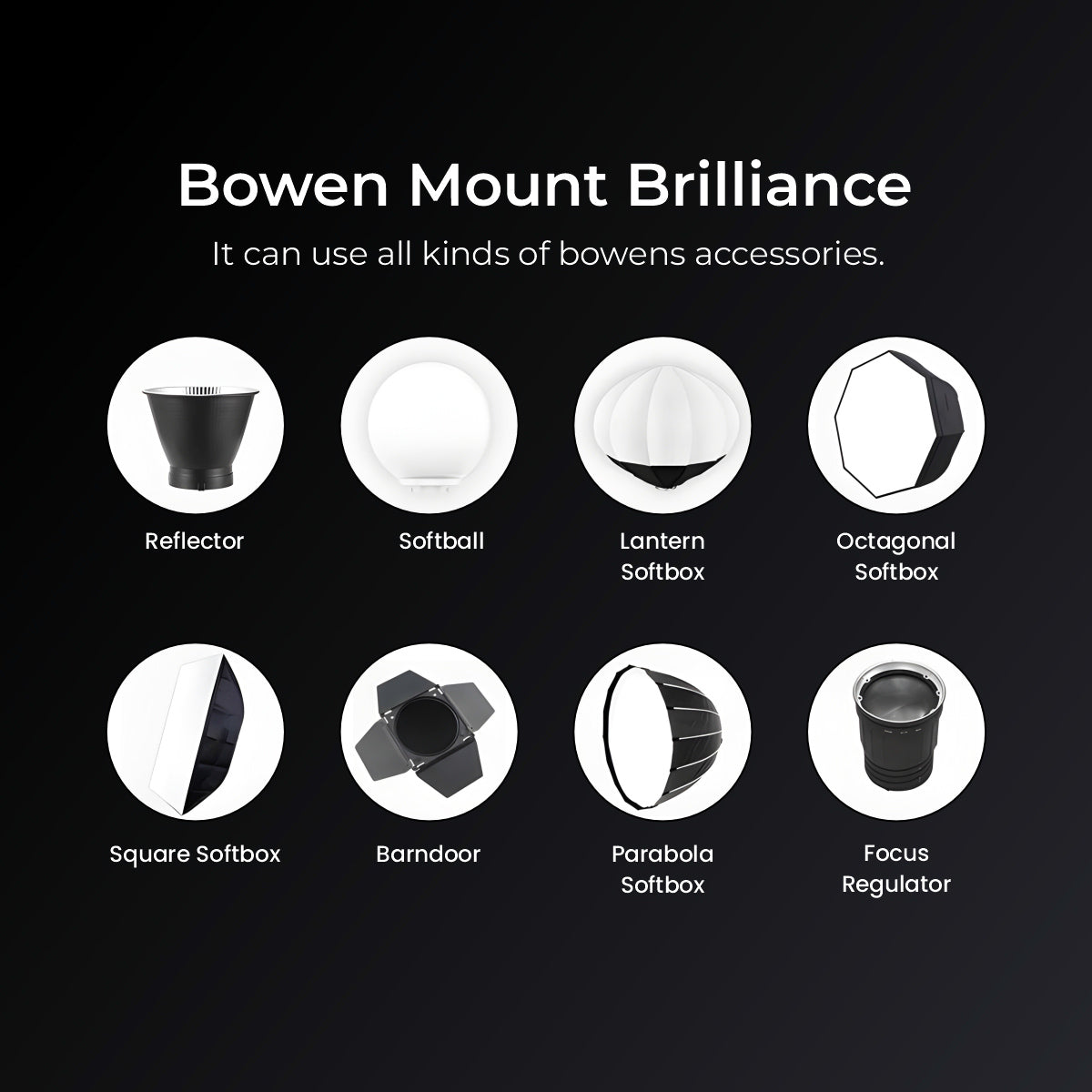 Digitek DCL-100WBC DC Combo Bi Color Continuous AC/DC LED Light DCL-lOOWBC DC Combo with 18 CM Reflector - Digitek