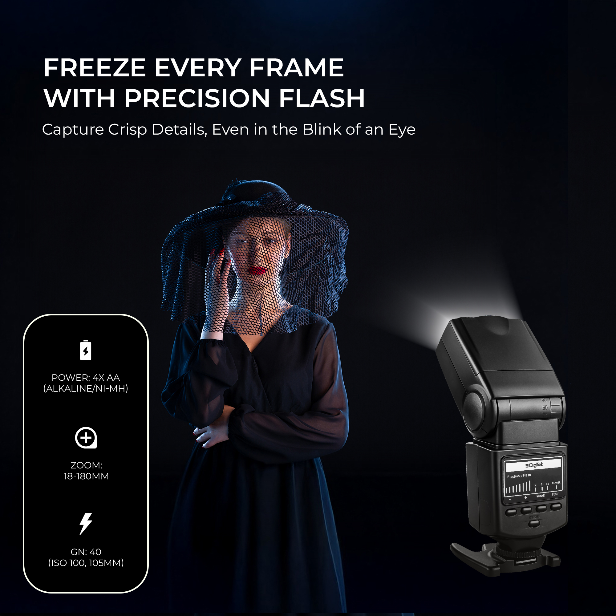 Digitek (DFL-101) Electronic Flash Speedlite