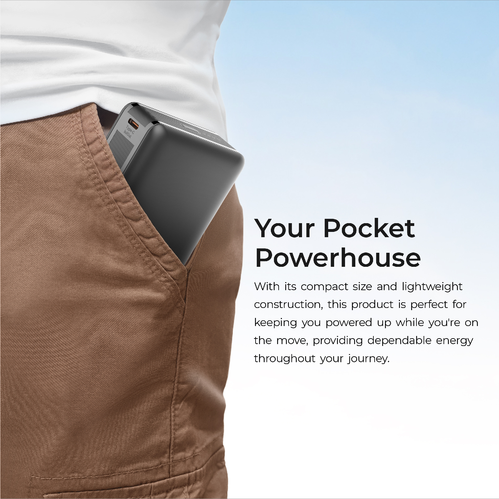 Digitek (DPB-20000 PD QC) High Capacity Superfast Power Bank with 22.5 Watt PD / QC charging with Type C Port (20000 mAh) with Black