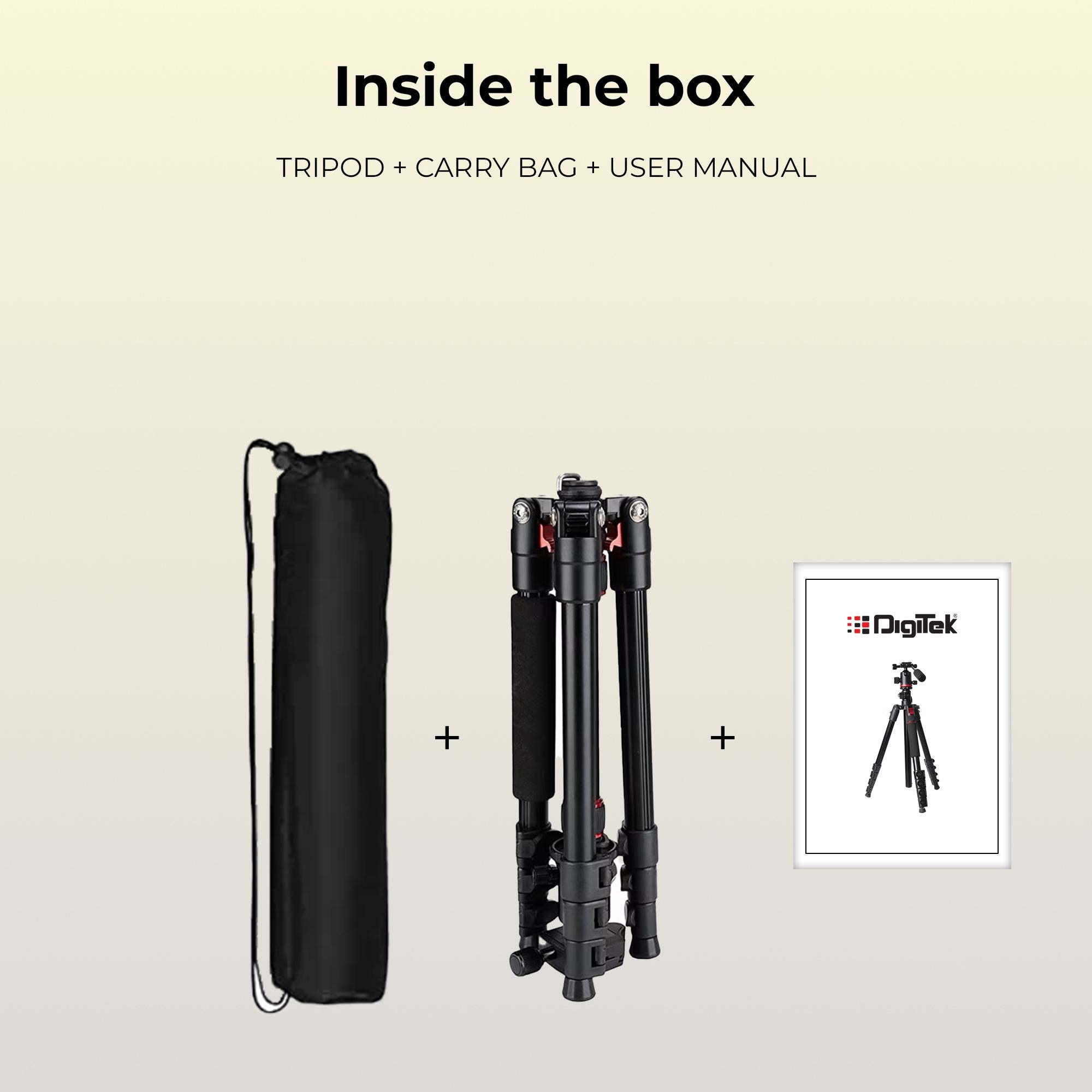 Digitek (DTR 530 BH) Multi-Angle DV Tripod cum Monopod with Ball Head, Quick Release, 5-Section Legs, 5kg Load, 5.44ft Max Height, Ideal for Macro, Panning & Low Angle Photo & Videography