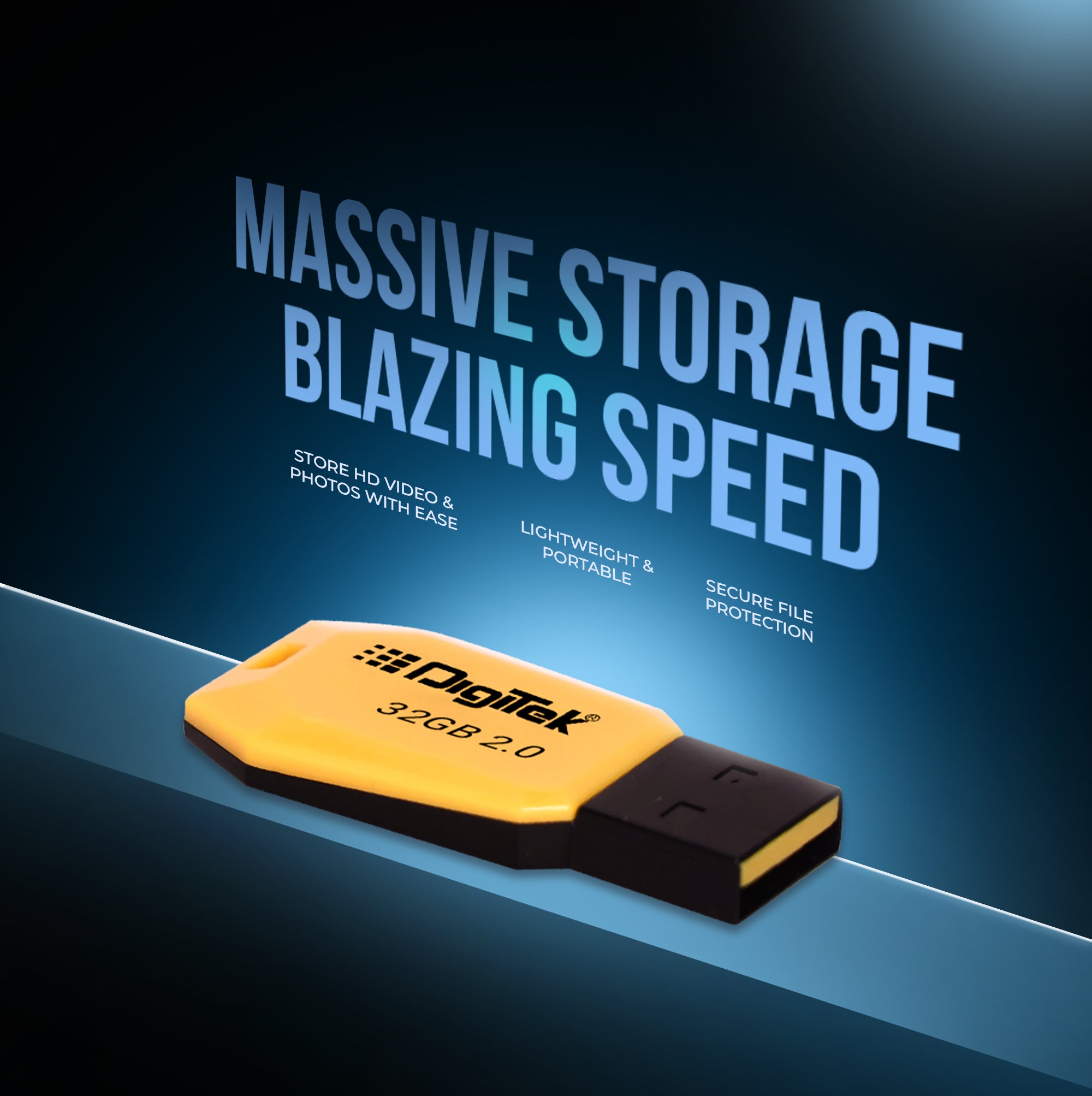 Digitek (DUD 2.0 P 32GB) High-Speed 32GB USB Pen Drive – Fast Data Storage & Transfer, Plug & Play, X-Ray, Magnetic & Temperature Resistant – Ideal for Laptops, Smart TVs, Car Audio & More