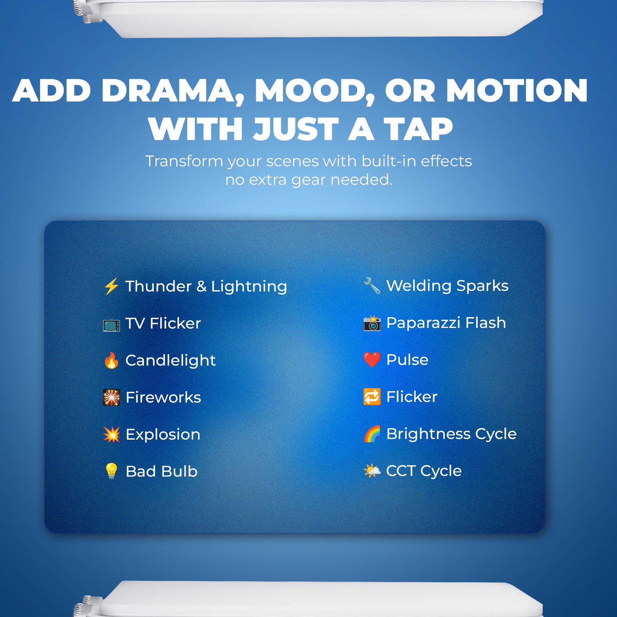 Digitek (LED-D40W) Portable 40W Bi-Color LED Video Light, 2700K-6500K, CRI 96+, 3600LM, 12 FX Lighting Effects, 120° Beam Angle, Built-in Battery & Type-C Charging, Ideal for Photo & Videography