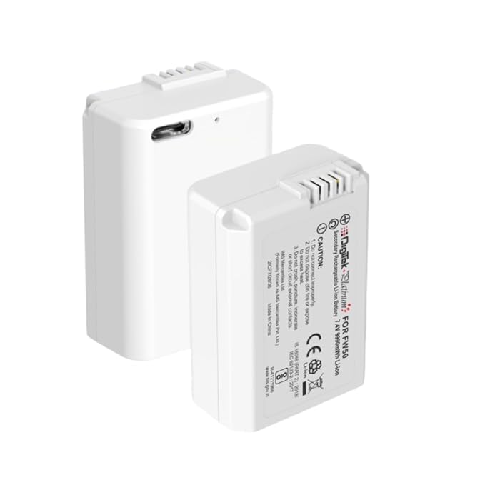Digitek Platinum NP-FW50 C Combo 2100mAh Li-ion Camera Battery for Sony (Pack of 2)