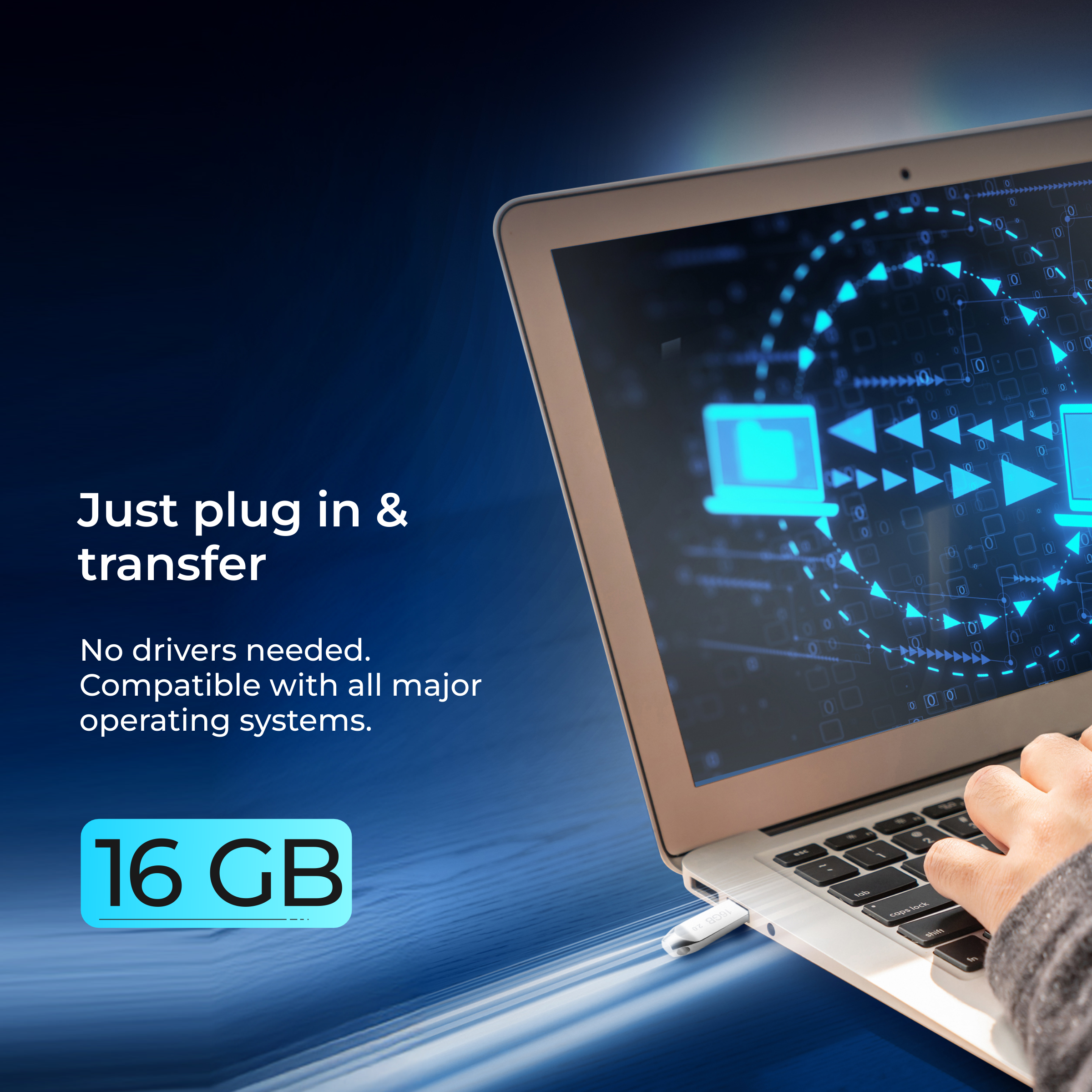 Digitek (Dud 16GB 2.0V) 16GB USB 2.0 U Disk Flash Drive, High Speed Read & Write Pen Drive, Magnetic, X-Ray & Temperature Resistant, Compatible with Windows & Mac OS