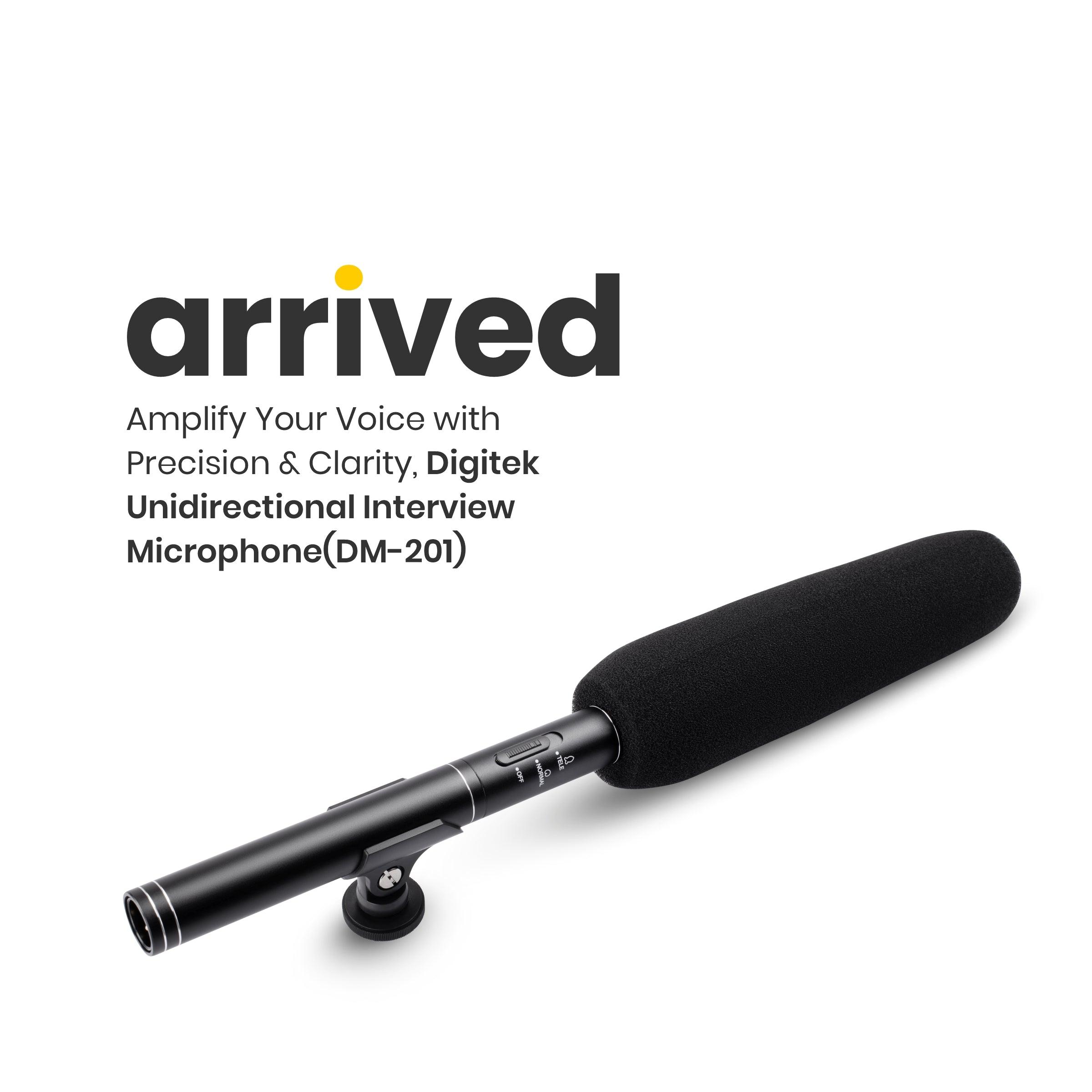 Digitek (DM-201) Unidirectional Interview Microphone for Smartphone & DSLR Camera - Digitek