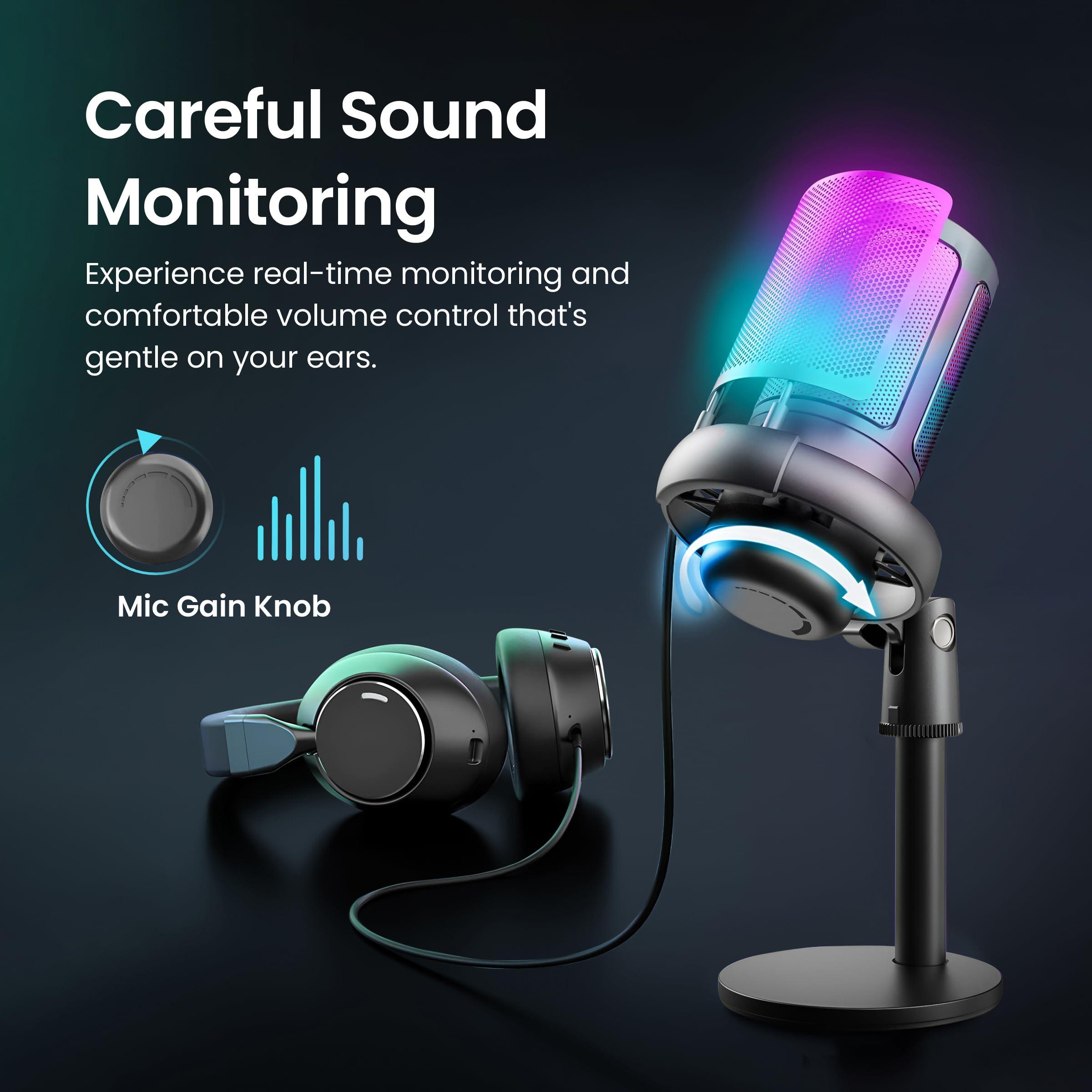 Digitek (DM 302) USB Professional RGB Gaming Microphone - Digitek