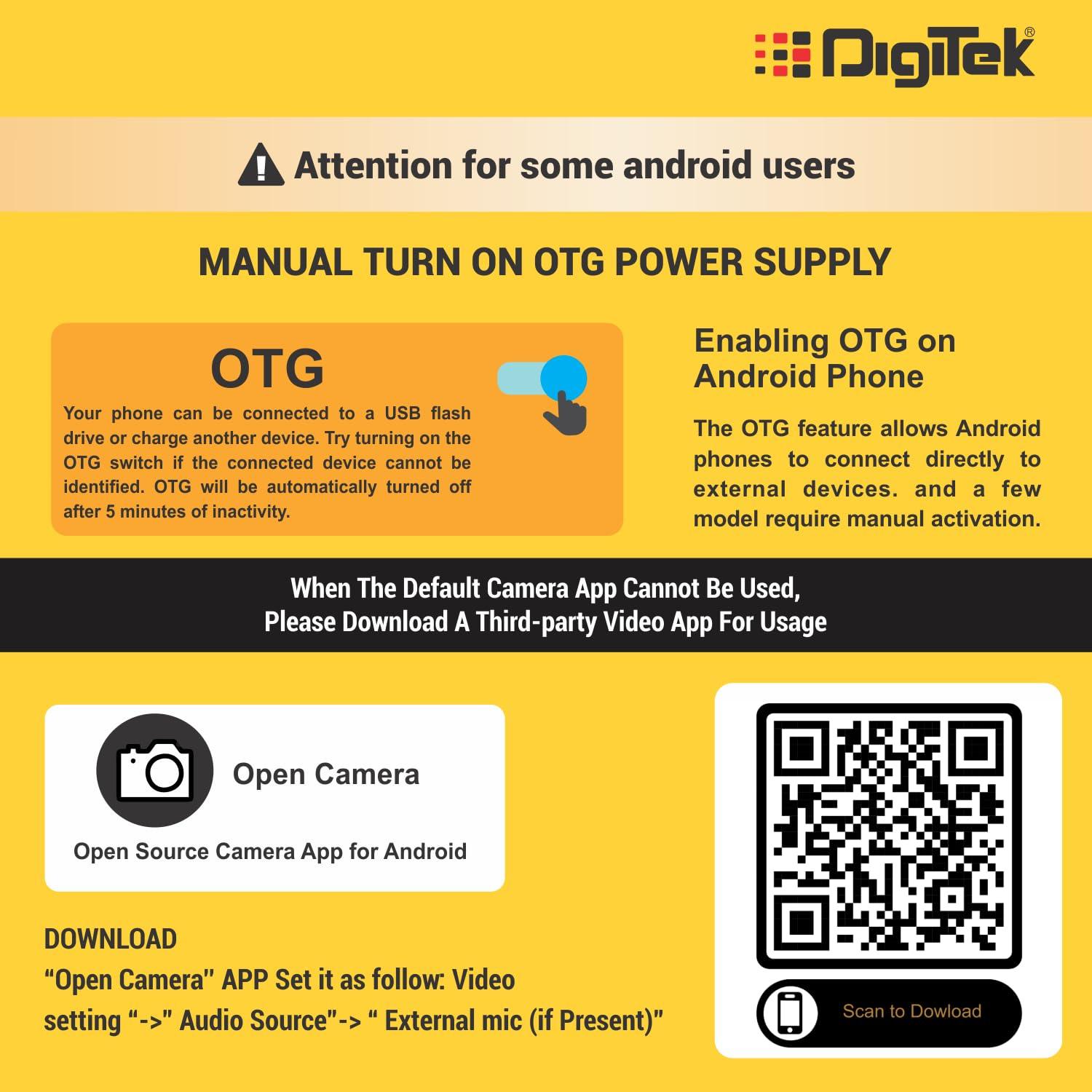 Digitek DWM-103 Wireless Microphone System with Dual Interface Type C & Lightning Connector - Digitek