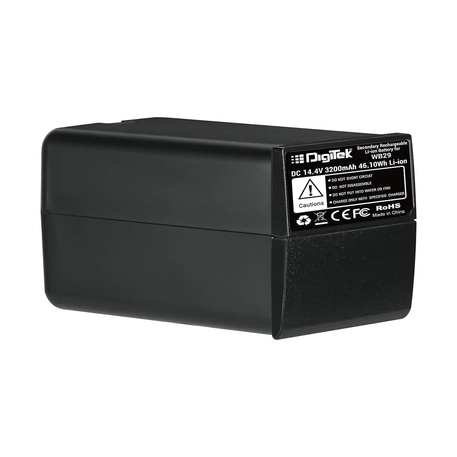 Digitek (WB29) 3200mAh Secondary Rechargeable Lithium Battery Pack for AD200 / AD200Pro Pocket Flash - Digitek