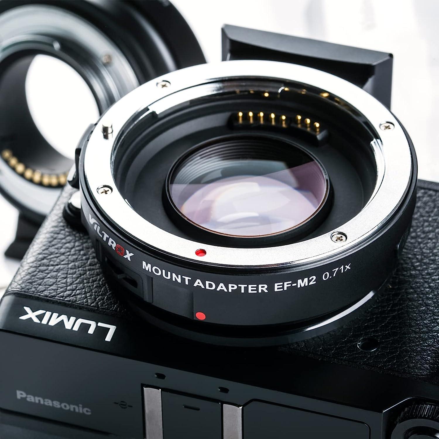 VILTROX EF-M2 Focal Reducer Booster Adapter (Black) - Digitek