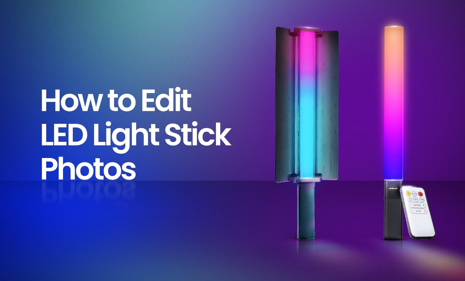 How to edit LED Light Stick photos - Digitek