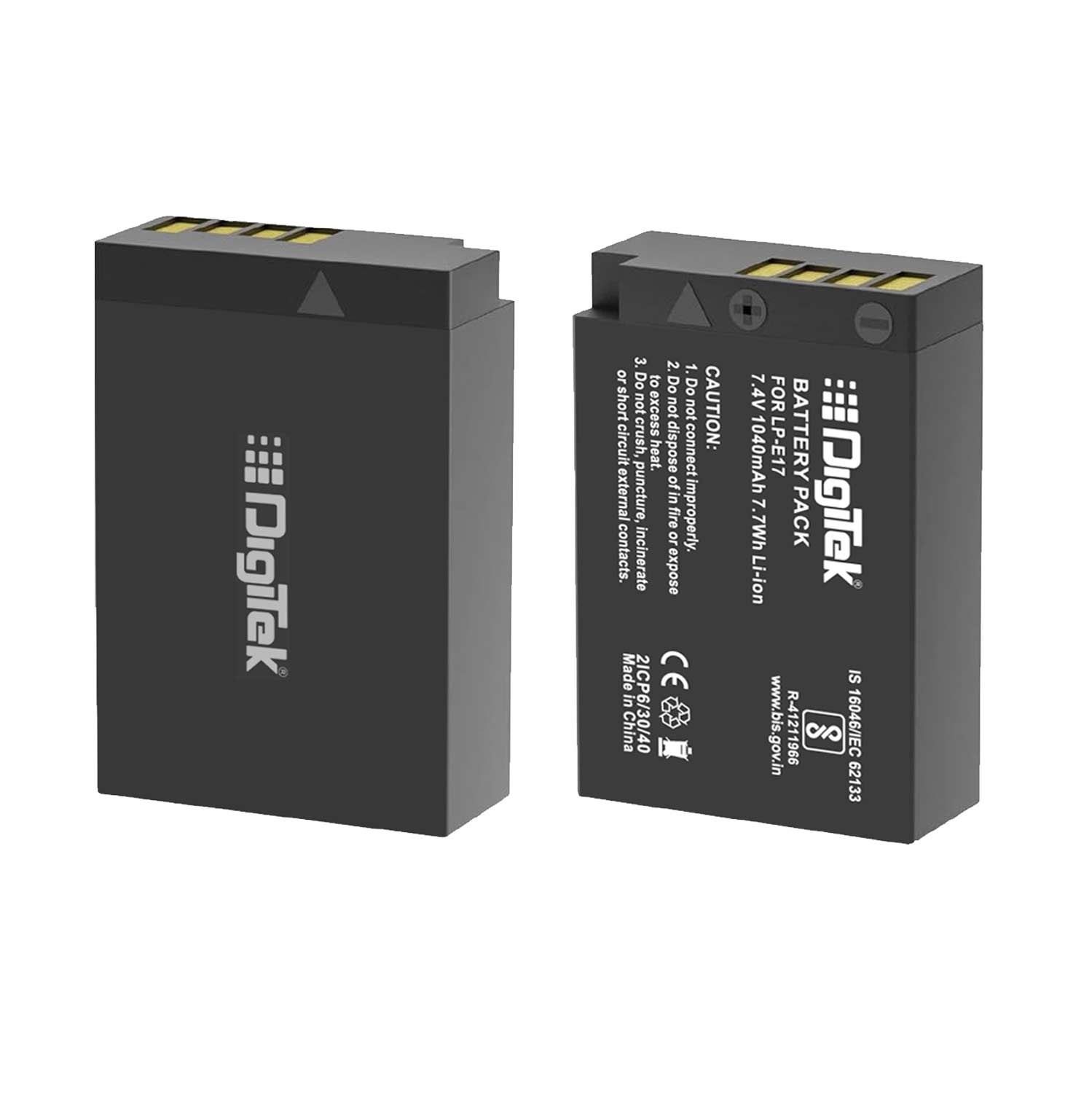 Digitek (LP-E17) Lithium-ion Rechargeable Battery Pack for DSLR Camera, Compatibility - EOS 750D, EOS 760D, EOS 800D, EOS 77D & More - Digitek