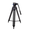 DIGITEK (DPTR 601 VD) 160CM Professional Heavy Duty Tripod with 2-Way Pan Head & Rubberized Leg, 15kg Max Load, Lightweight 3.1kg, 3-Section Adjustment, Idea for DSLR, Digital Video Cameras