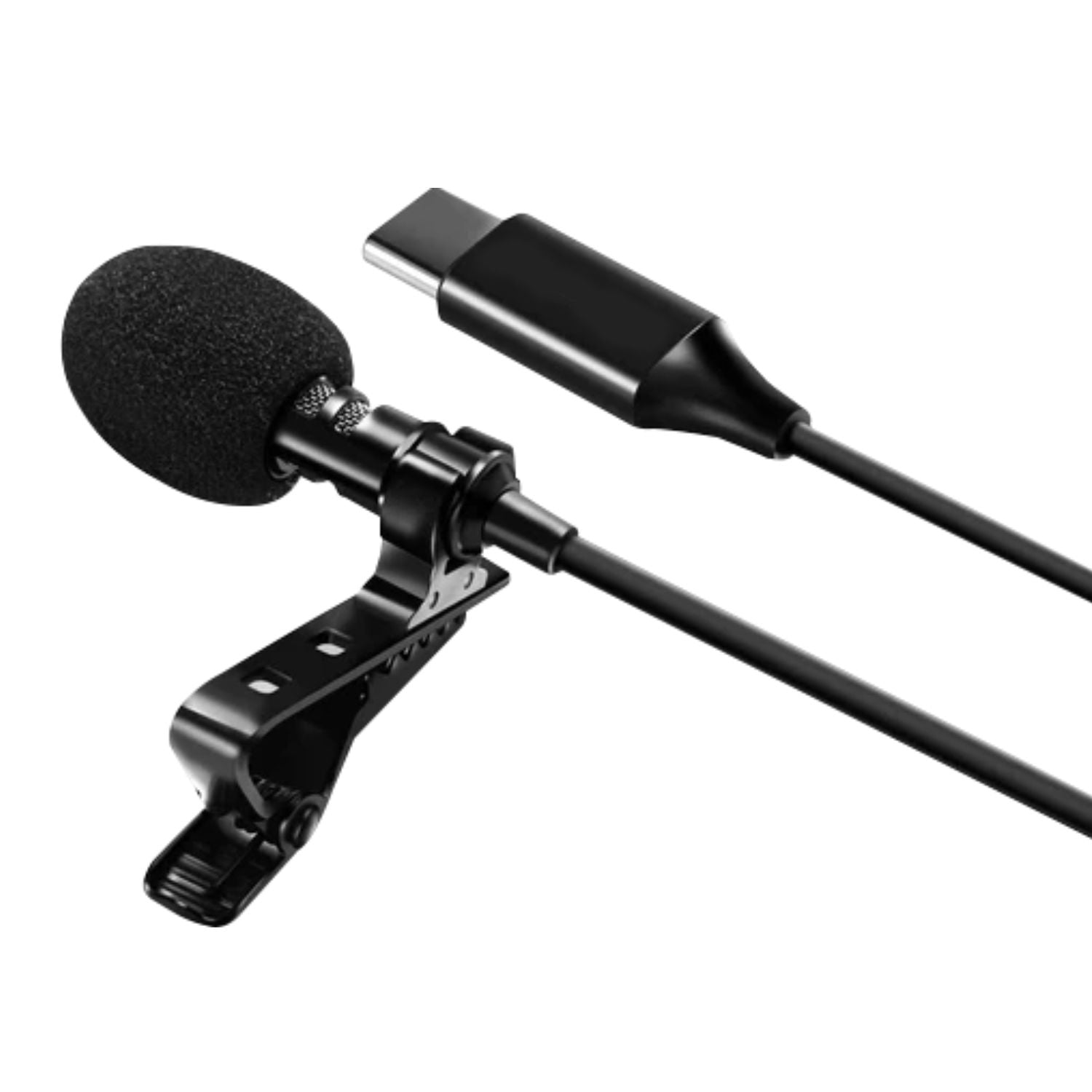 Digitek(DM-03Type-C)Lavalier Omnidirectional Microphone,Clip on Collar Microphone,Type-C Interface Connector,Low Handing Noise,Compatible with Digitek DAC – 101 & DAC-002, DIGITEK Microphone DWM-101. Also usable with Mobile Phones, Laptop, DSLR & More. - Digitek