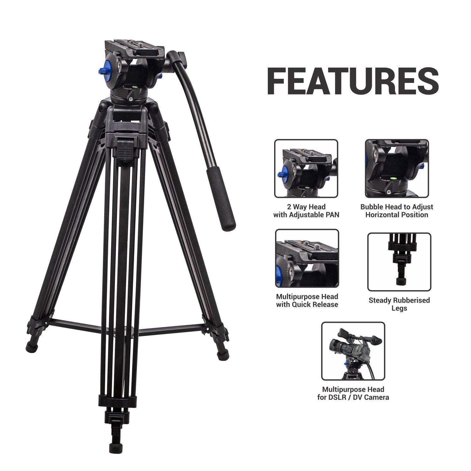 Digitek Platinum Tripod DPTR-601 VD - Digitek