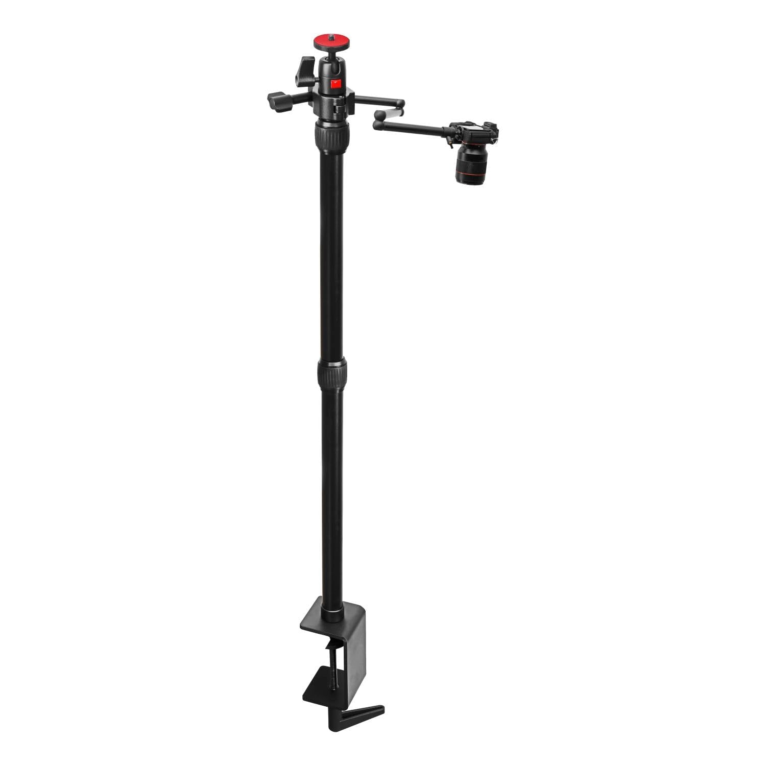 Digitek (DTMHA 001 )Table Mount with Auxiliary Holding Arm for Stream, Overhead Video, Desktop, Bedroom, Bedhead, Office