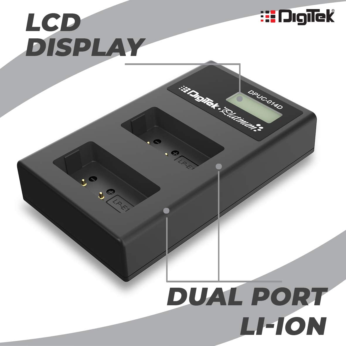 Digitek (DPUC 014S (LCD MU) LPE17 for LPE17 ) Platinum Charger DPUC 014S (LCD MU) LPE17 for LPE17 Battery - Digitek