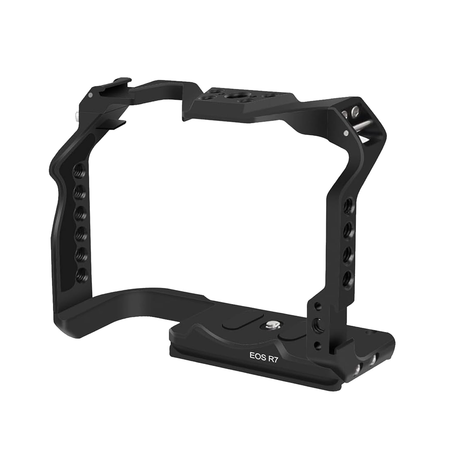 Digitek Cam Cage for (C) EOS-R7 Camera Aluminum Form-Fitted Cage with Quick Tripod Mounting - Digitek