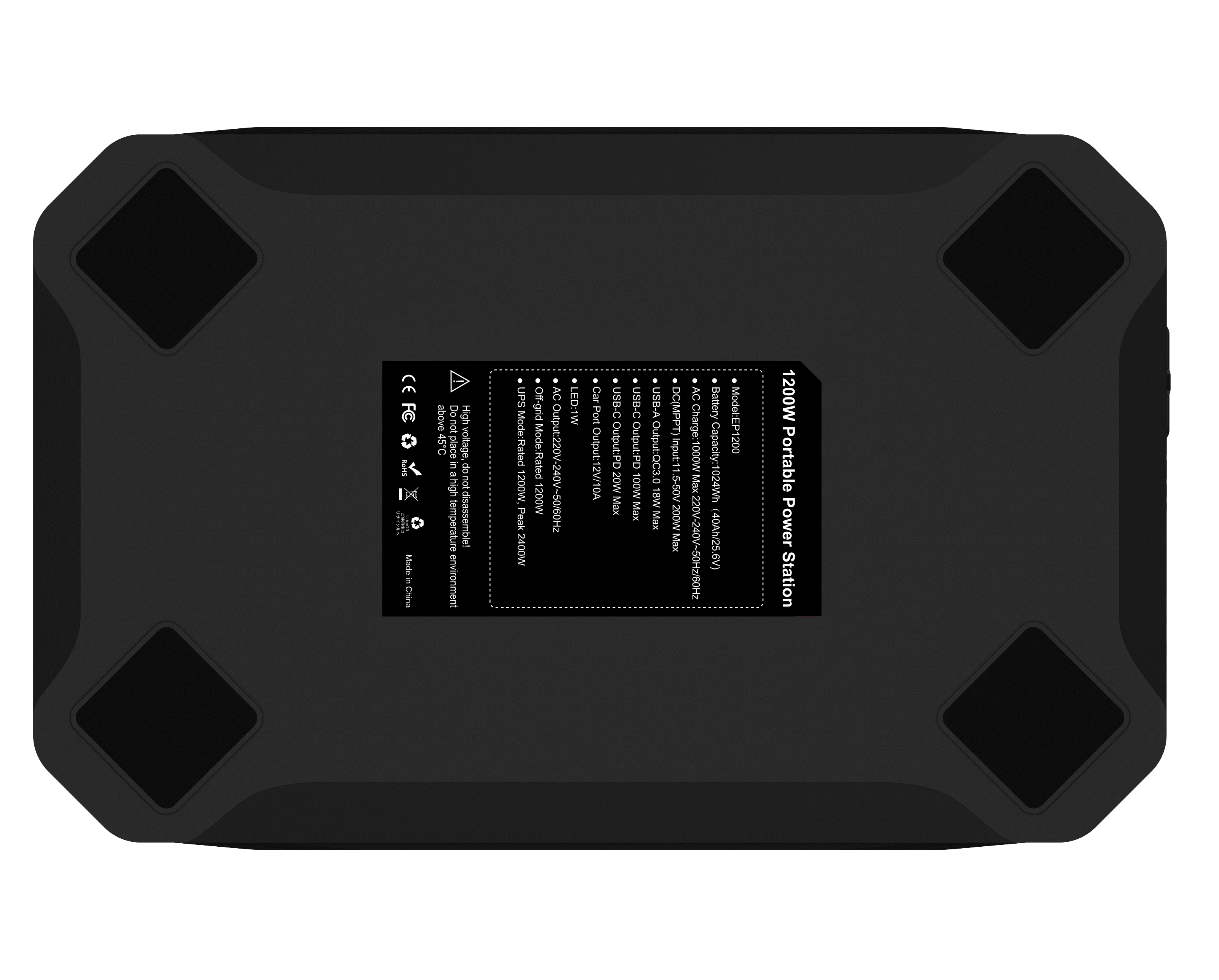 Digitek Power Station DPS 1200W /Portable AC/DC Power Station Compatible with AC/DC Electronic Devices
