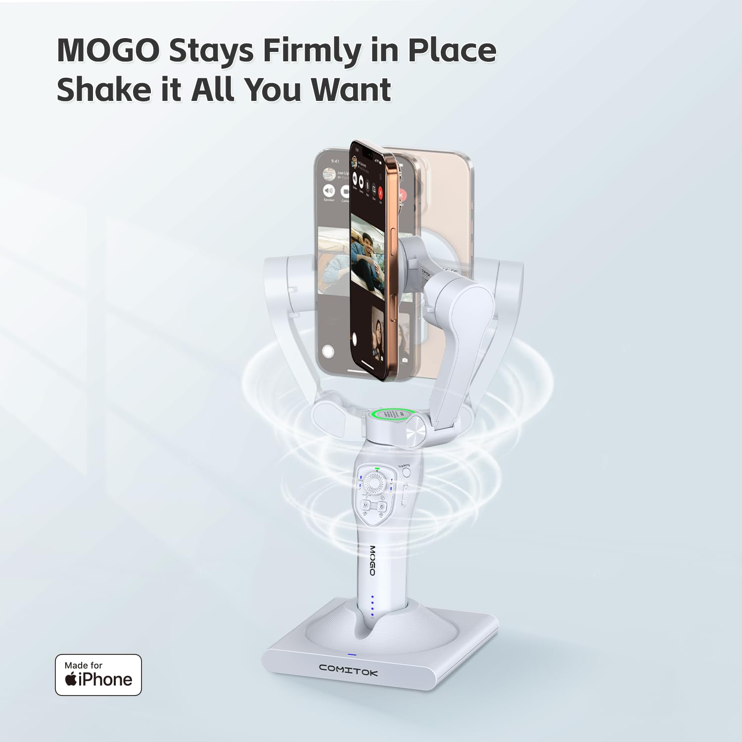 Gimbal Stabilizer Dock for MOGO Charging Dock with Stand | Multi-Functional Desktop Charger | Charge, Store, and Showcase Your MOGO | Stable Holder for MOGO Devices