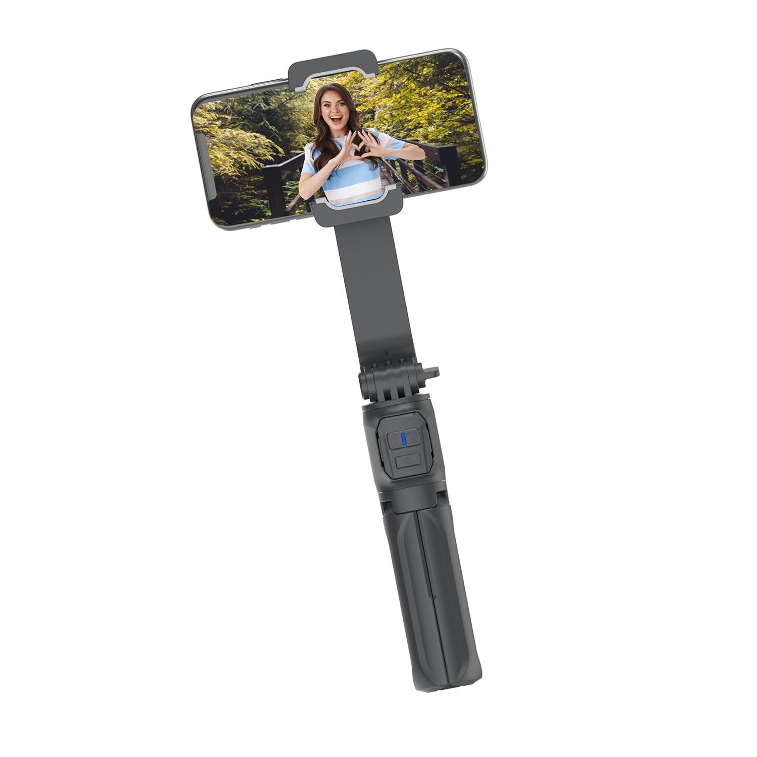 Digitek (DSG 003) Single Axis Foldable Smartphone Gimbal with Built in Extendable Telescopic Rod