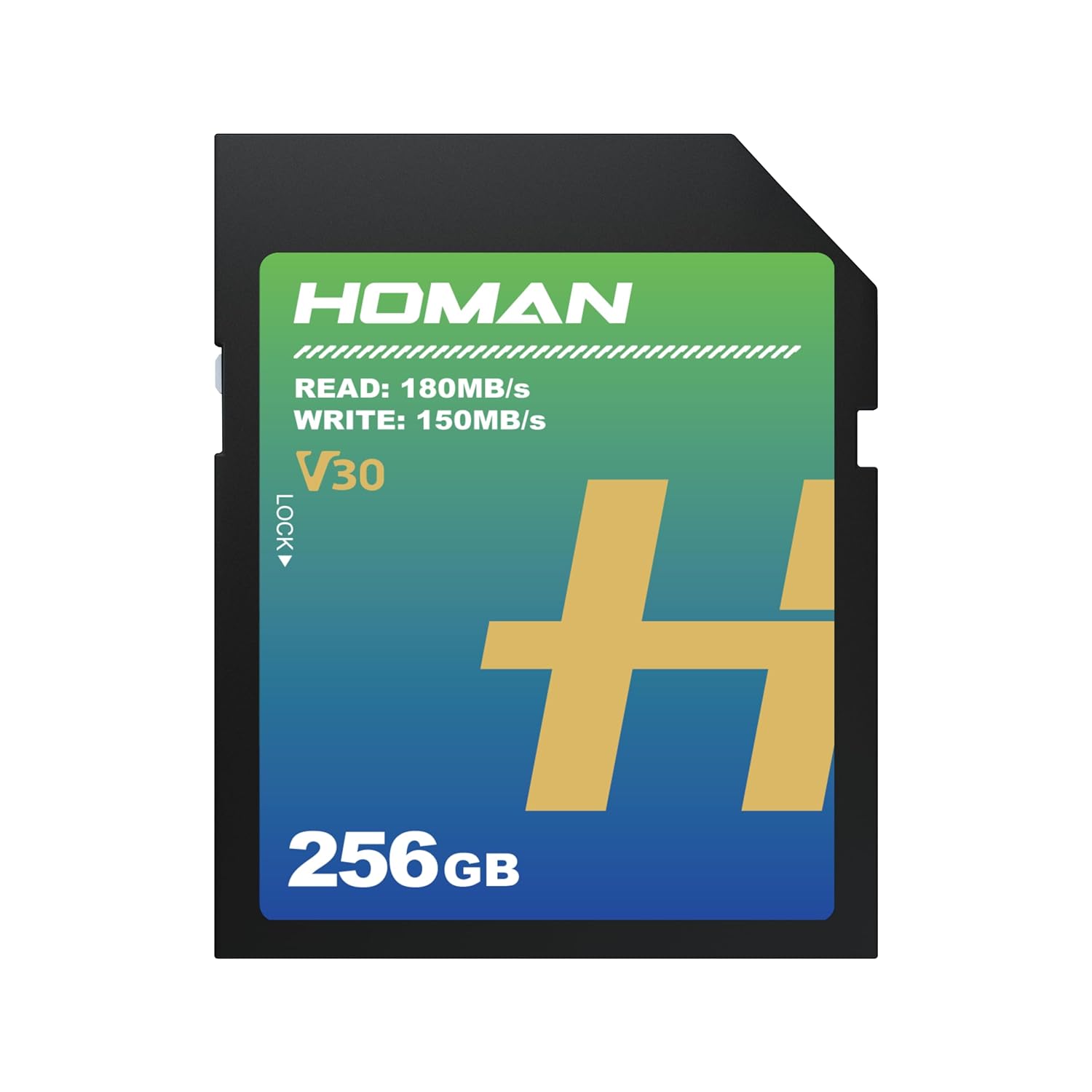 HOMAN UHS-I SD Card (V30) 256GB fit for Any Environmental Temperature from -10 Degree to 70 Degree Celsius with 5 Year Warranty & Recovery - Digitek