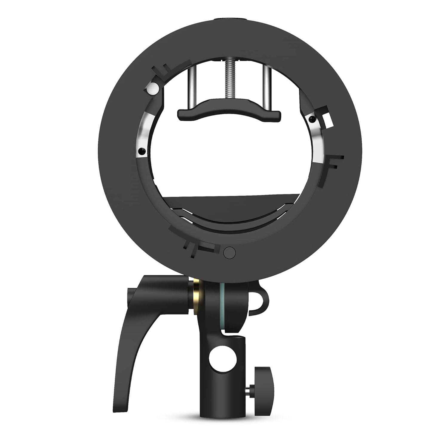 DIGITEK® (DFSB-005) Multipurpose S2 Type Speedlite Bracket for Round and Regular Head & Bowens Mount Accessories Like Softbox, Reflector, Snoot, Photo Umbrella and Barndoor Kit, Proudly Make in India