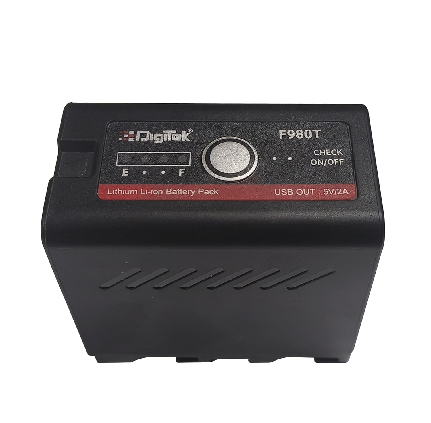 DIGITEK (NP-F980 C Platinum) 7.4v 12000mAh Platinum Extra Power Secondary Rechargeable Li-ion Camera Battery with 5V Type C Charging Port - Digitek