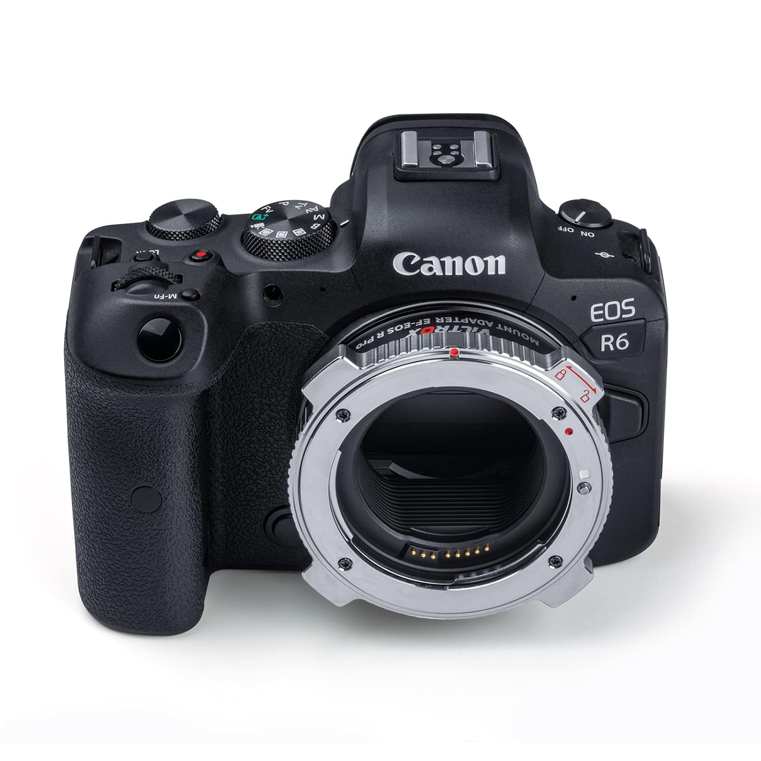 EF-EOS R Pro Auto Focus Lens Mount Adapter with Security Lock Compatible with Canon EF/EF-S Lens to RF Mount Camera EOS R R5 R5C R6 RP C70 Red Komod,Idea for Large Lens