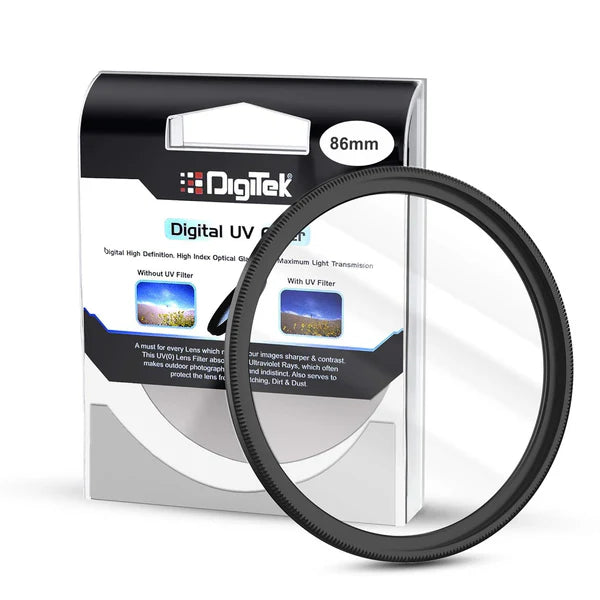 Digitek UV-Protection Lens Filter (Filter with Slim Frame for DSLR Camera Lens Protection from UV Rays, Dust & Scratches)