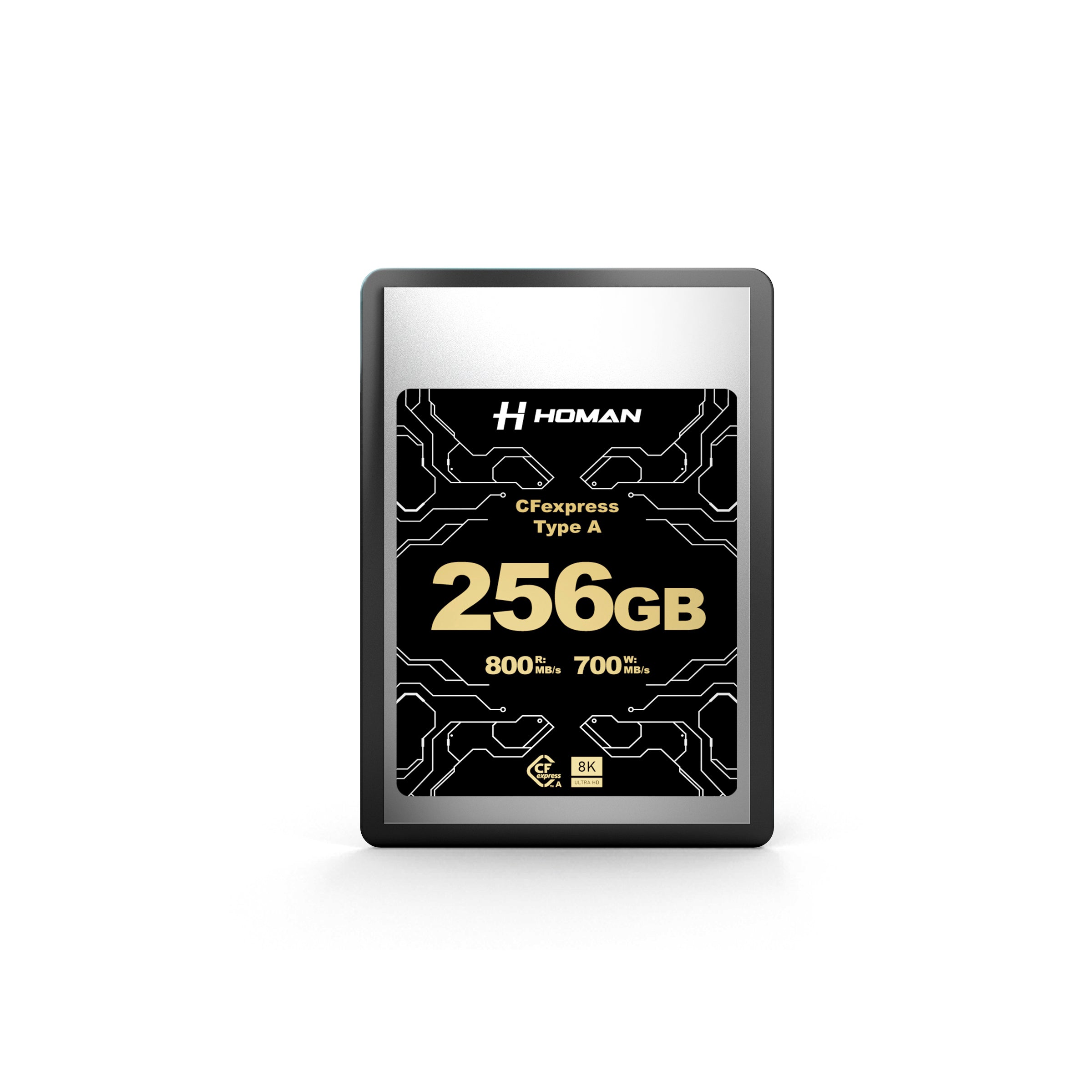 HOMAN CF Express Card Type-A 256GB fit for Any Environmental Temperature from -10 Degree to 70 Degree Celsius with 10 Year Warranty & Recovery - Digitek