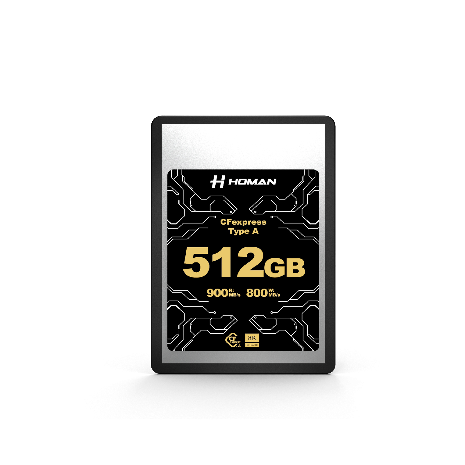 HOMAN CF Express Card Type-A 512GB fit for Any Environmental Temperature from -10 Degree to 70 Degree Celsius with 10 Year Warranty & Recovery - Digitek