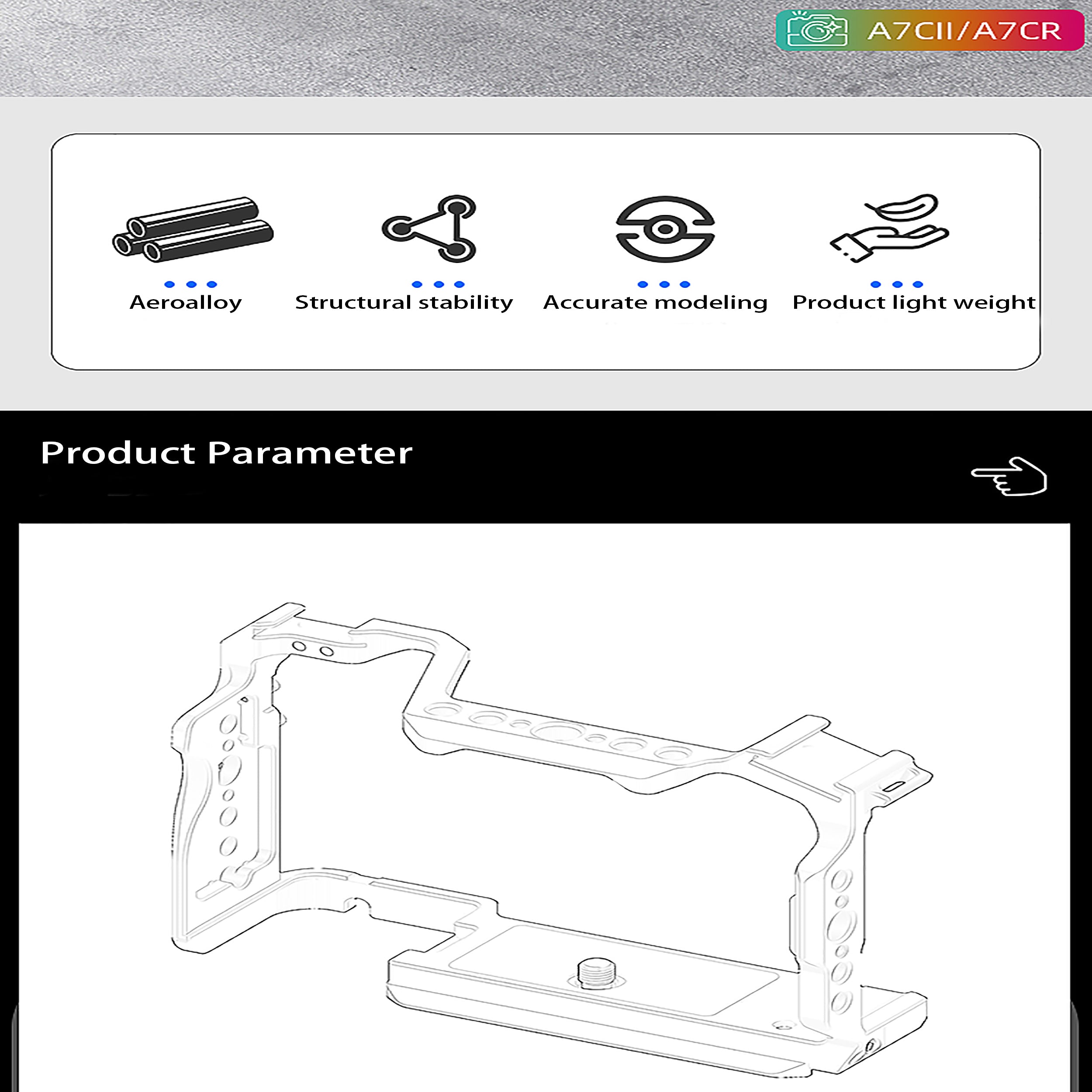 Digitek Camera  Cage Kit for Sony a7CII / a7CR