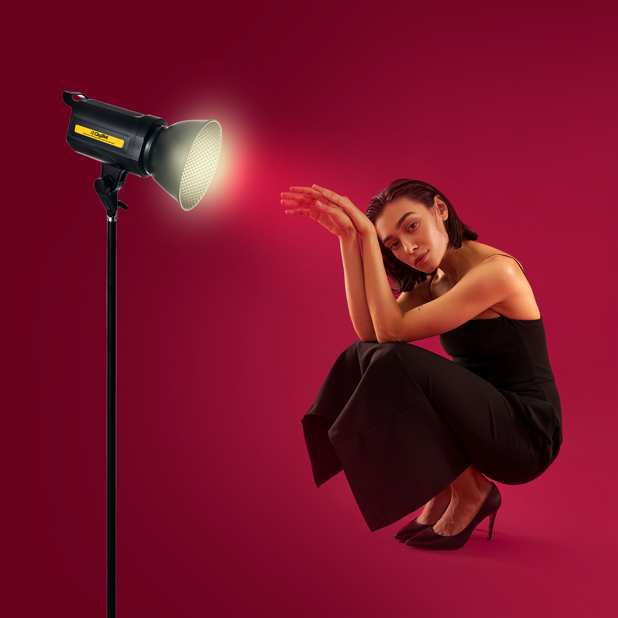 Digitek (DCL 100 WDC) Bi Color Continuous Light with Reflector for Studio