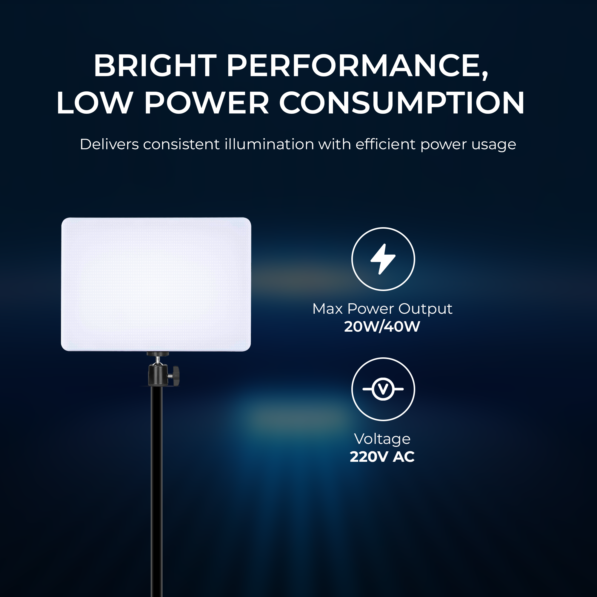 Digitek (DPL 011) Ultra Slim 40W Bi-Color LED Panel Light, 2700K-6500K Adjustable, 240 LEDs, Dimmable 0-100%, AC Powered with Remote Control, Ideal for Photo & Videography