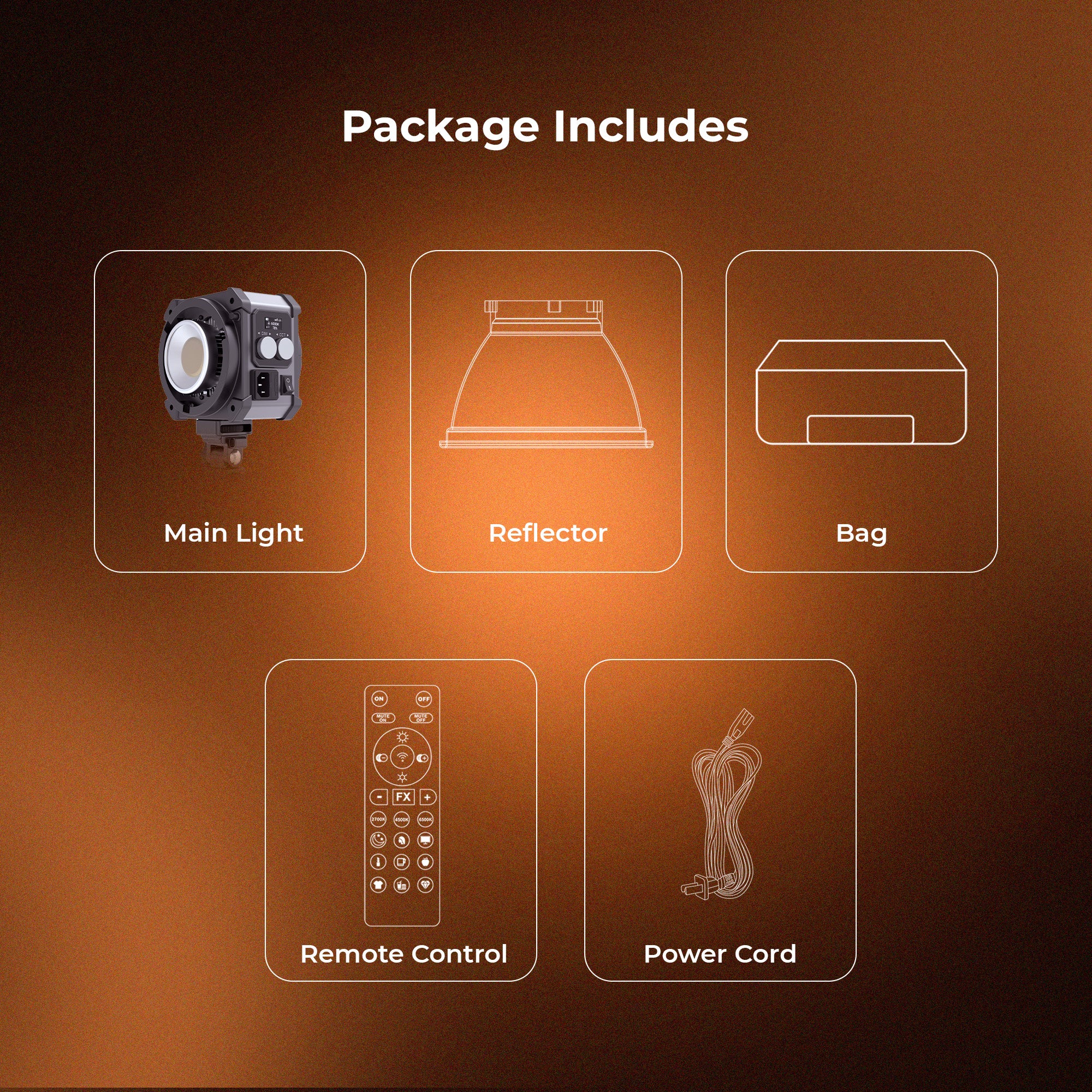 Digitek (DCL 400W Combo) 300W Bi-Color COB LED Continuous Light with Reflector, Remote/App Control, 2700K–6500K CCT, 0–100% Dimming, 18750LM Output, CRI 95, 12 FX Modes, Bowens Mount Studio Light