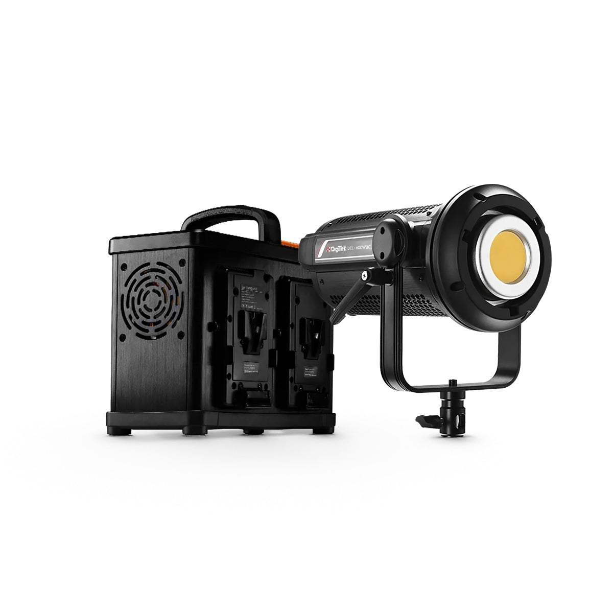 Digitek (DCL-600W Combo) Bi Color Continuous LED Light with Power Station & Reflector - Digitek