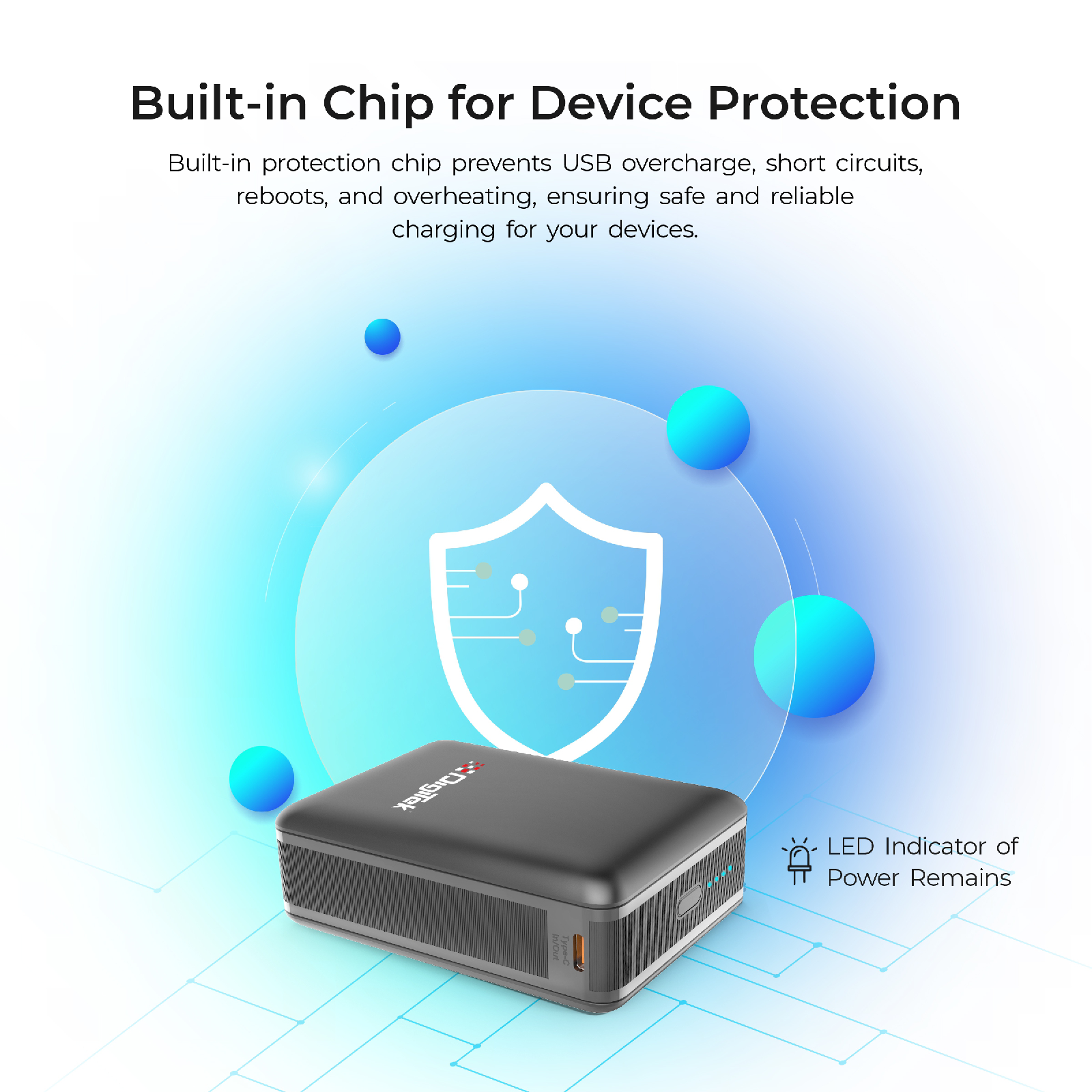 Digitek (DPB-20000 PD QC) High Capacity Superfast Power Bank with 22.5 Watt PD / QC charging with Type C Port (20000 mAh) with Black