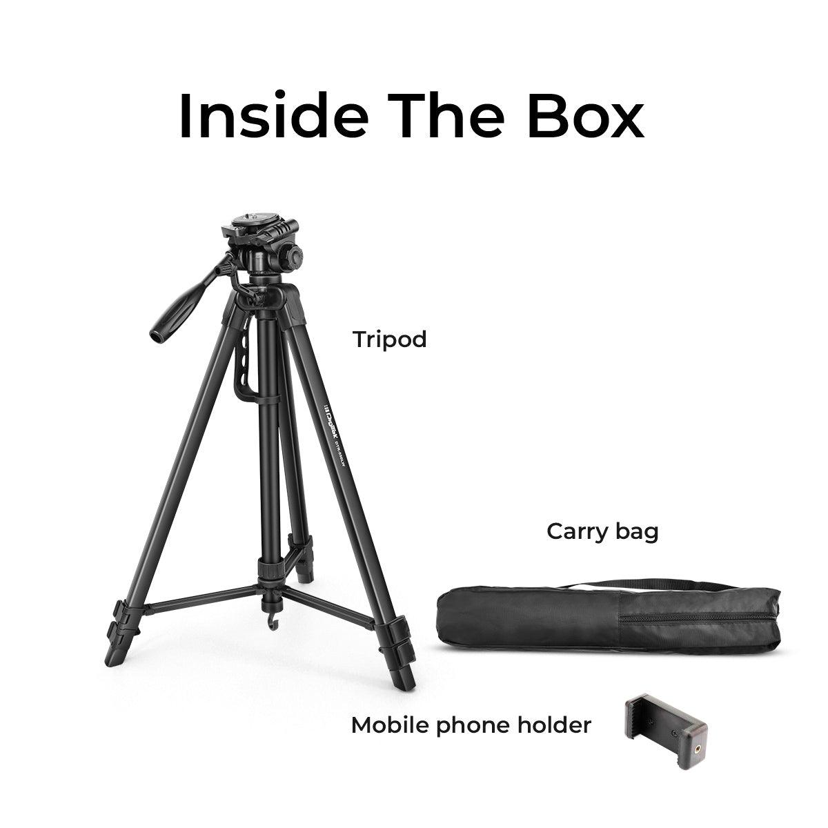 Digitek (DTR-550 LW) (67 Inch) Tripod For DSLR, Camera with Operating Height: 5.57 Feet - Digitek